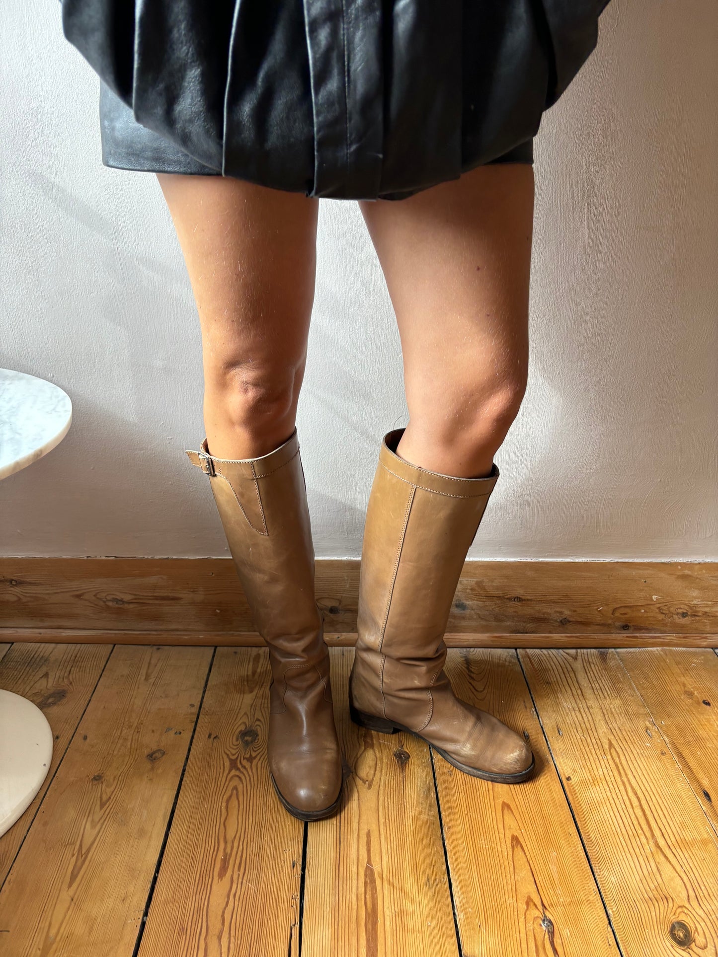 Marni Leather Riding Boots