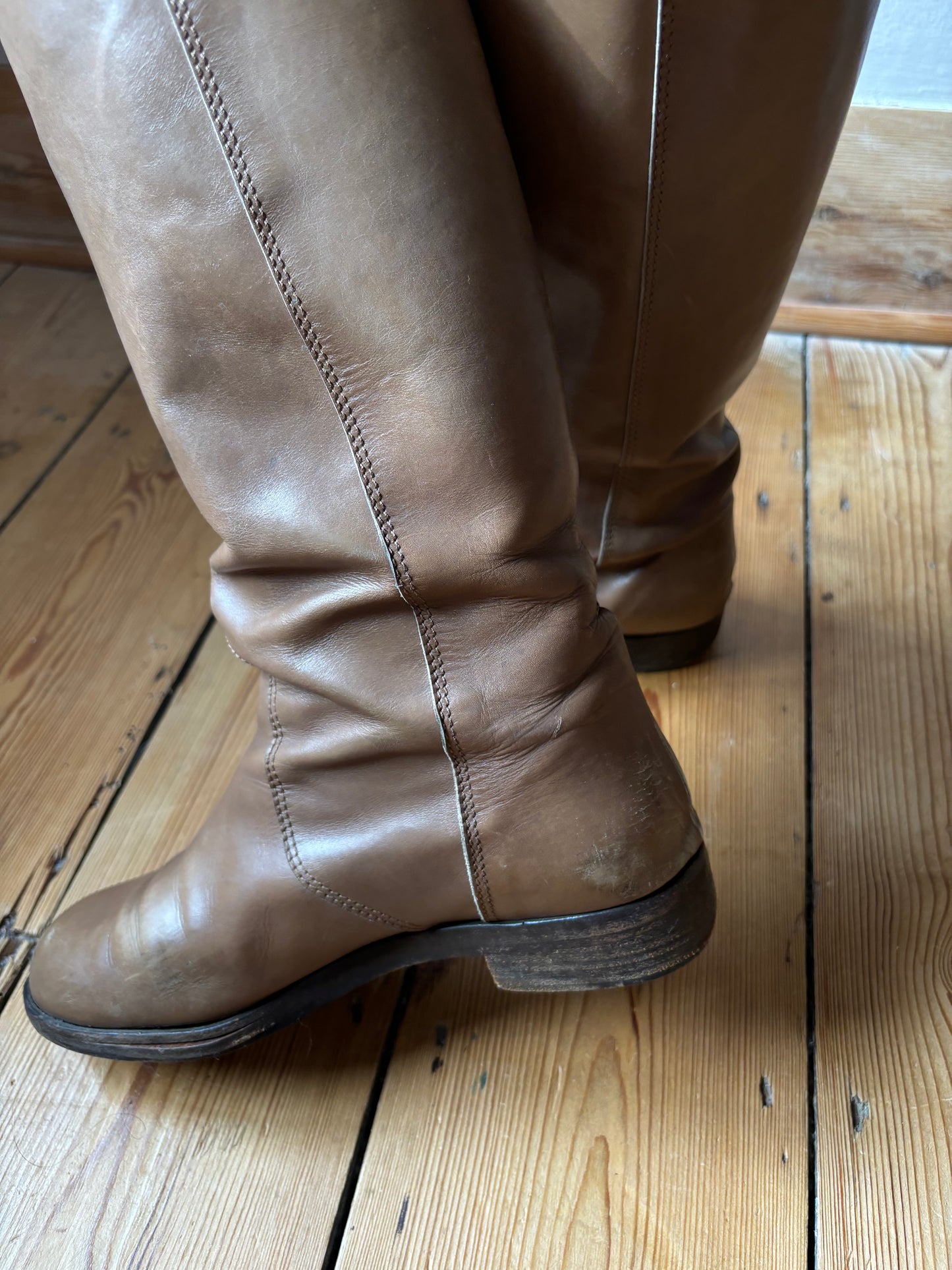 Marni Leather Riding Boots