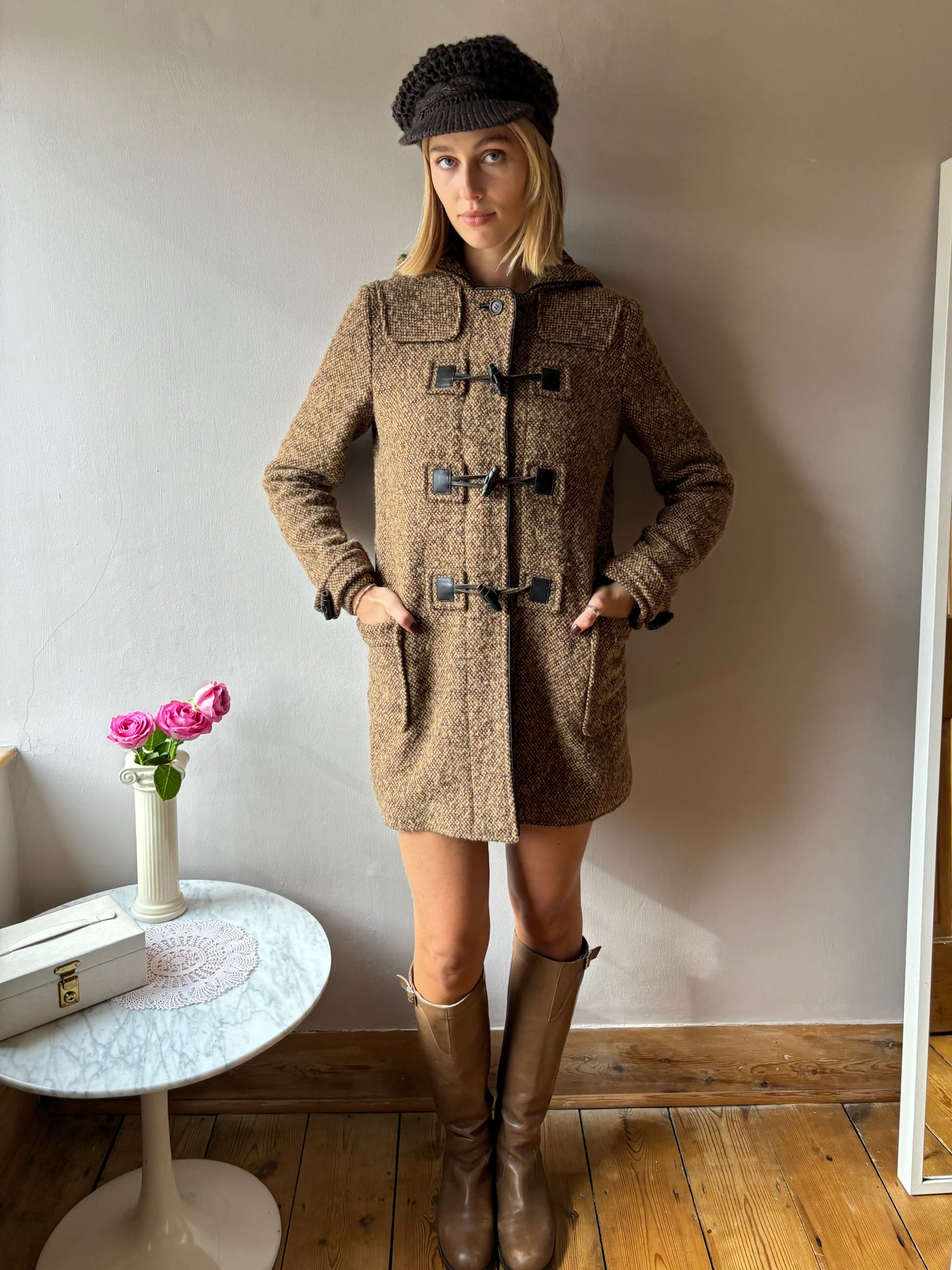 Miu Miu Tweed Duffle Coat