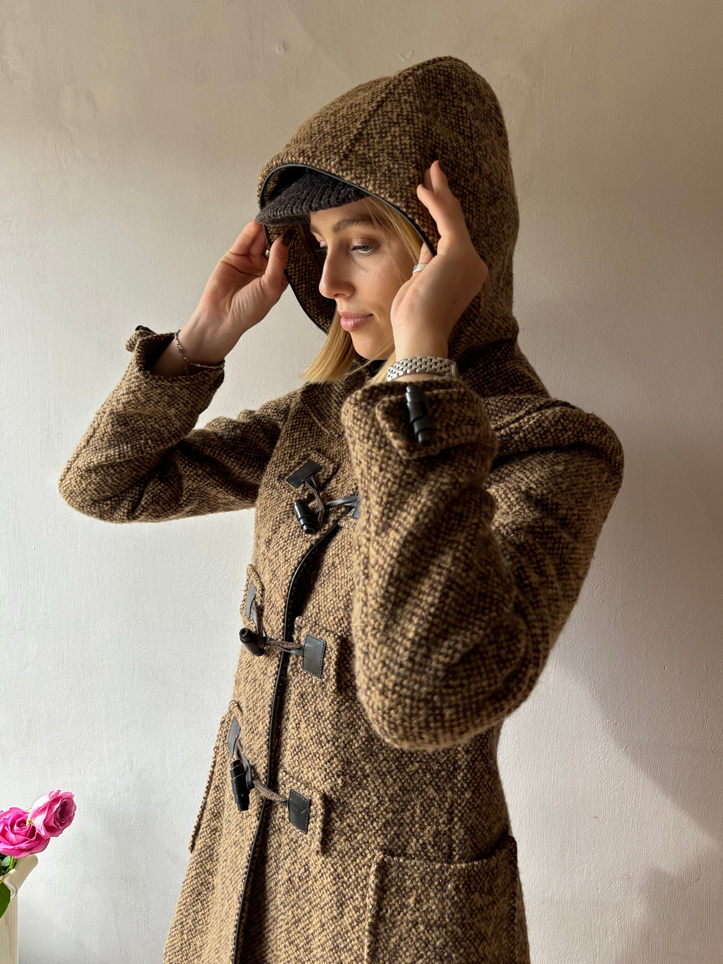 Miu Miu Tweed Duffle Coat