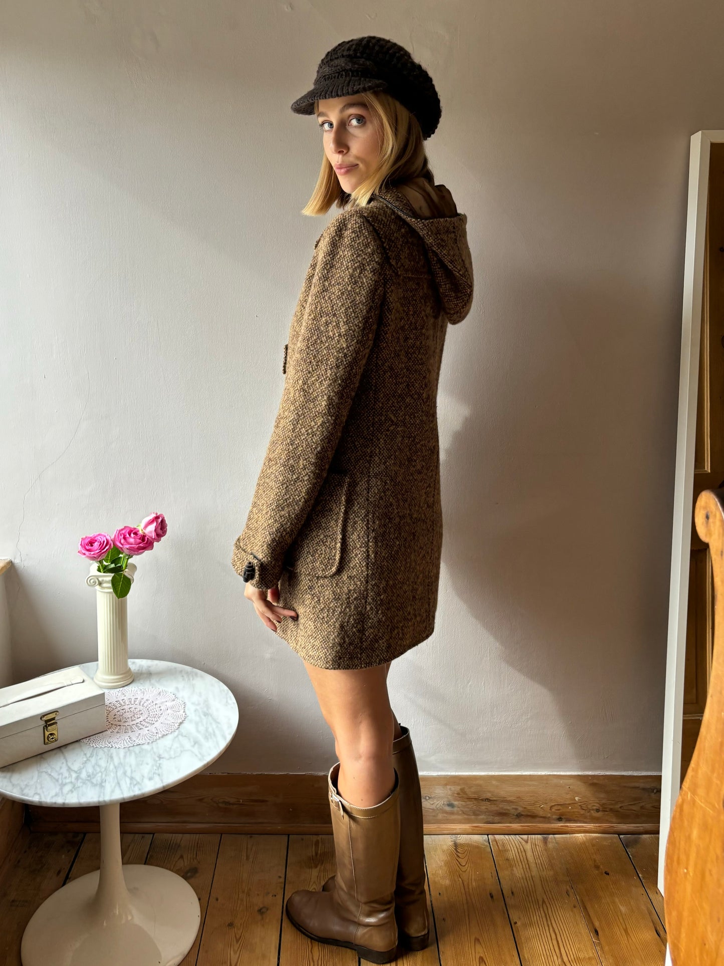 Miu Miu Tweed Duffle Coat