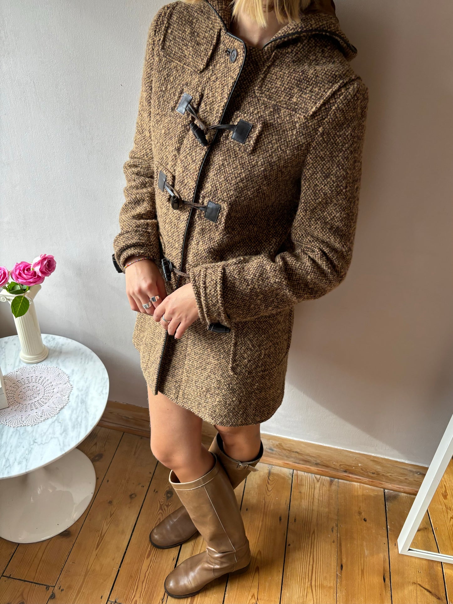 Miu Miu Tweed Duffle Coat