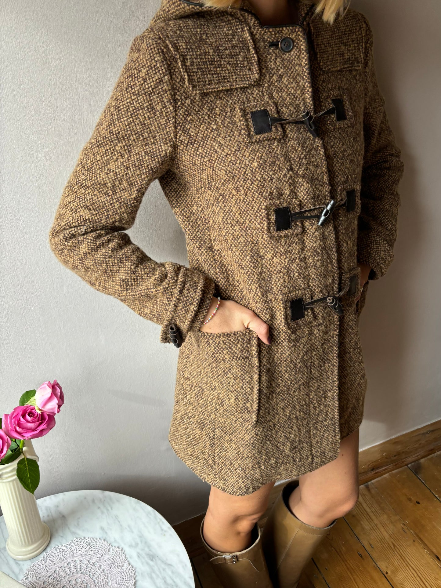 Miu Miu Tweed Duffle Coat