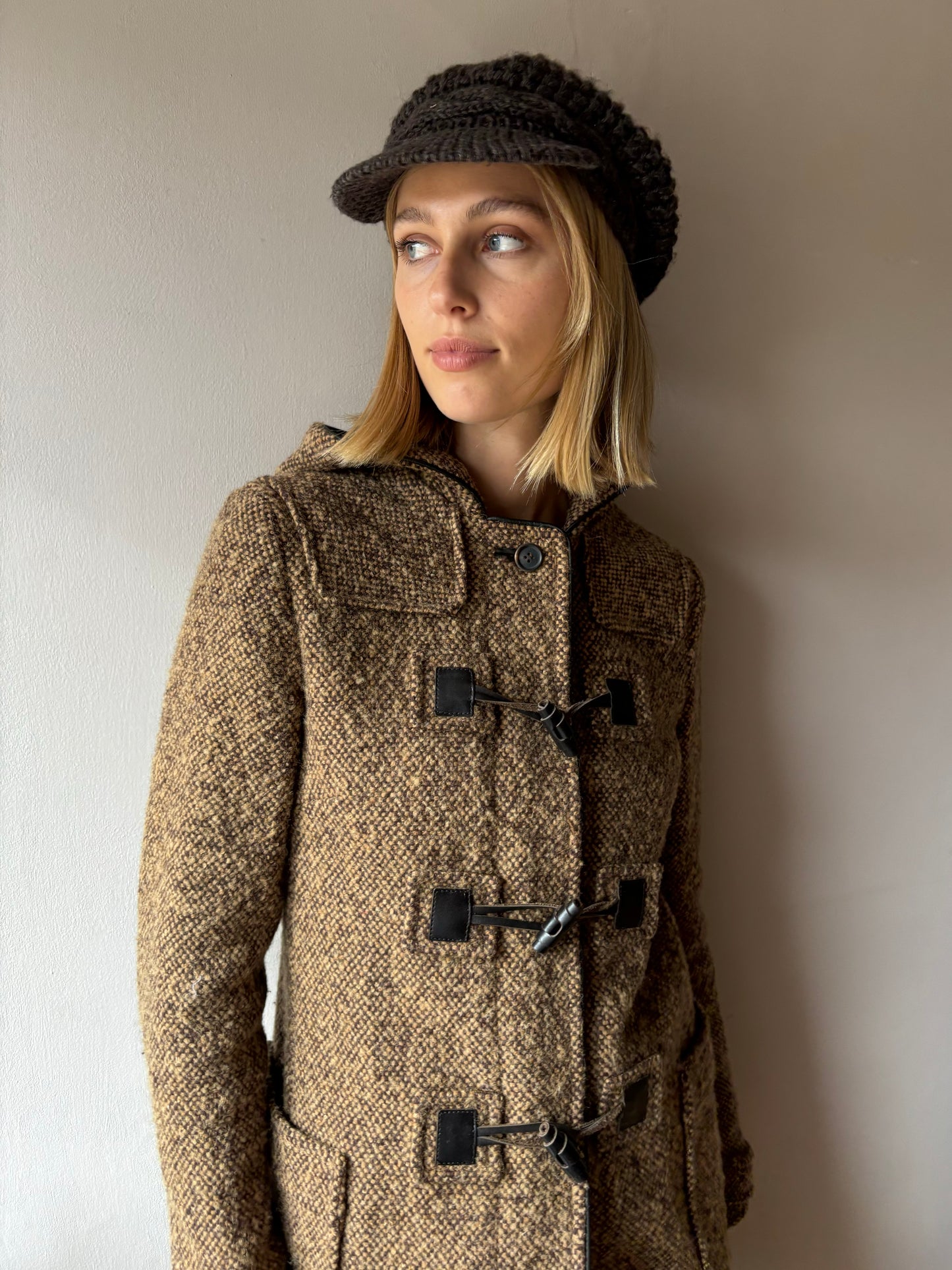 Miu Miu Tweed Duffle Coat