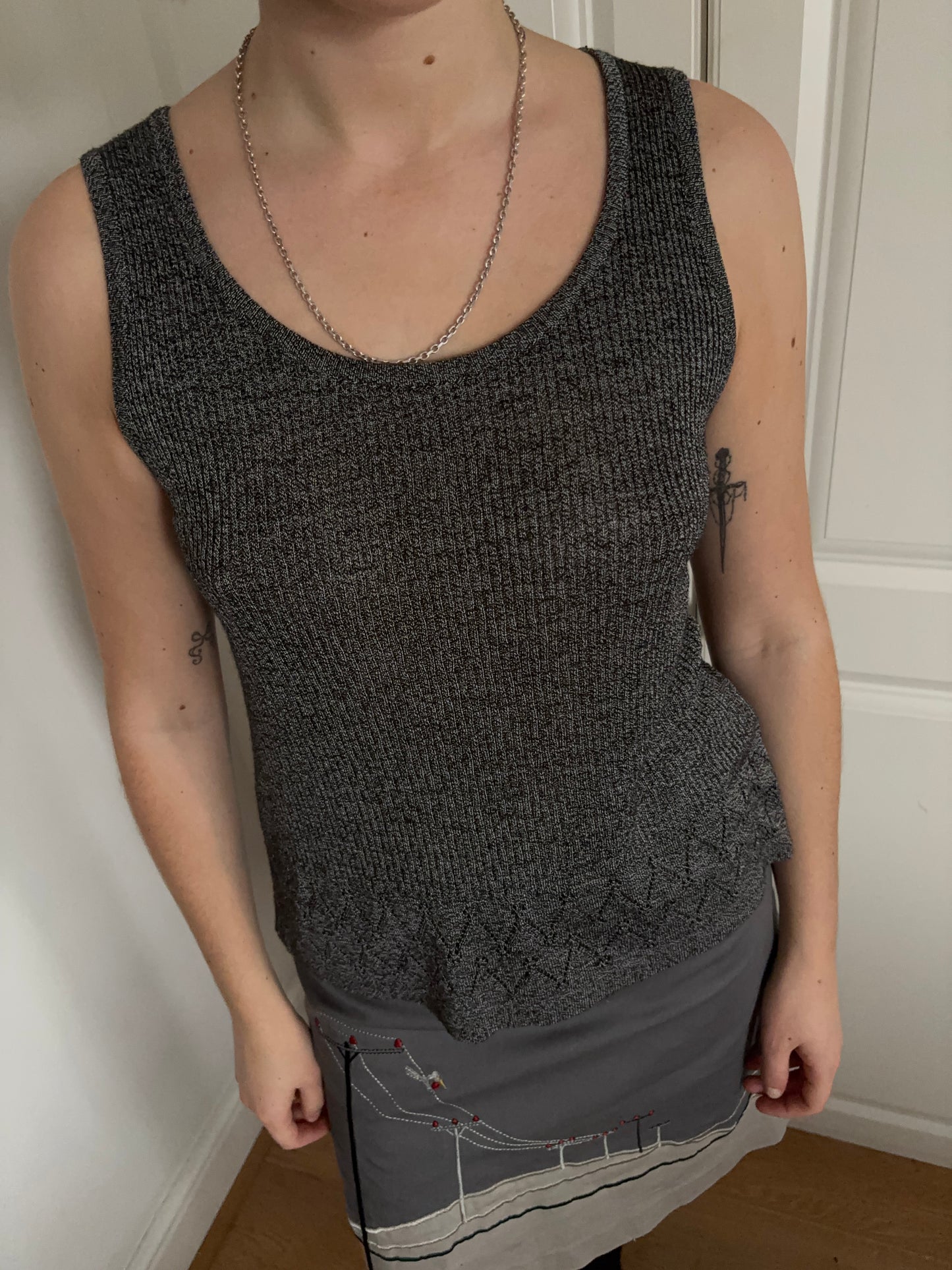 Georges Rech Grey Knit Top