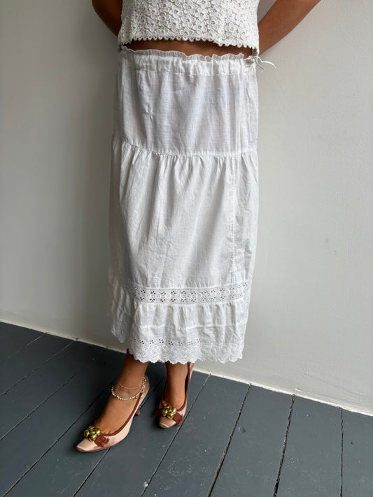 Vintage 1930s White Petticoat