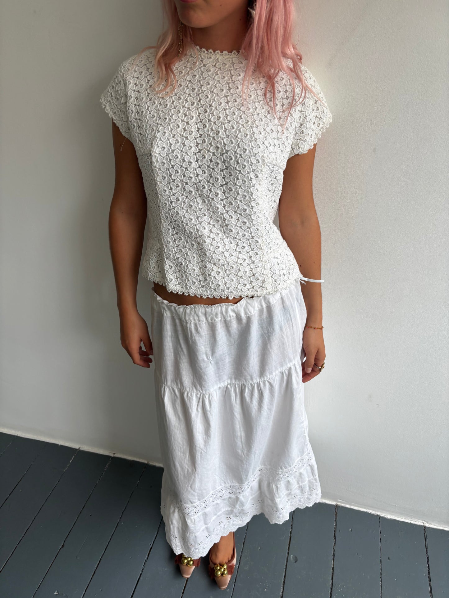 Vintage 1930s White Petticoat