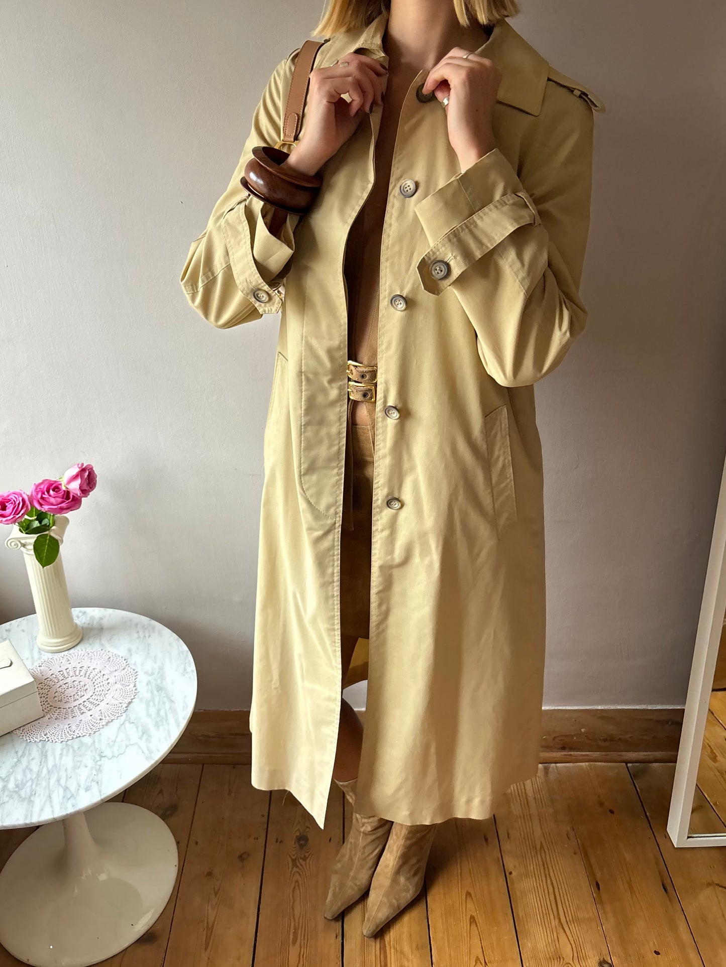 Vintage Camel Trench Coat