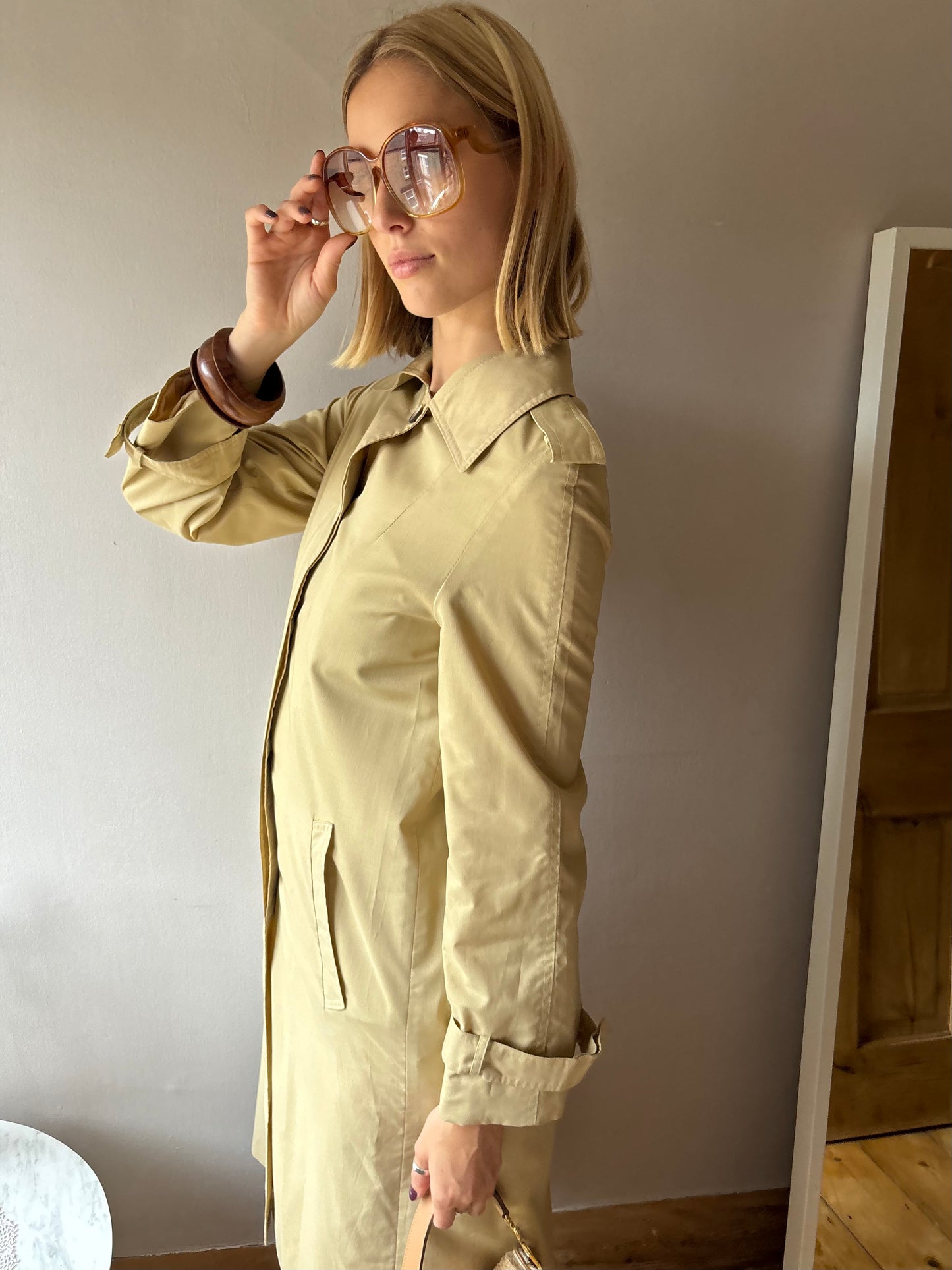 Vintage Camel Trench Coat