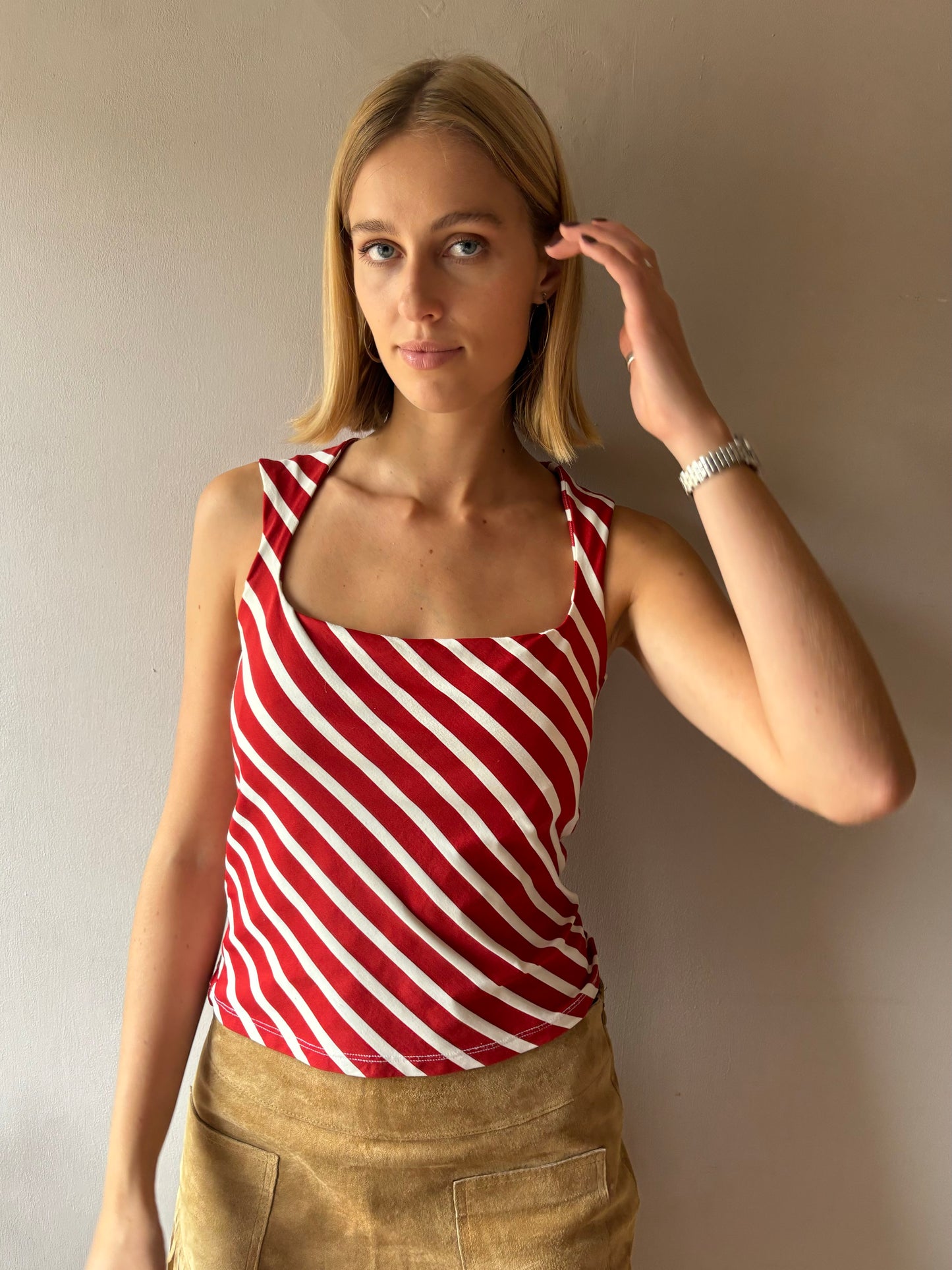 Gianfranco Ferré Red Stripe Top