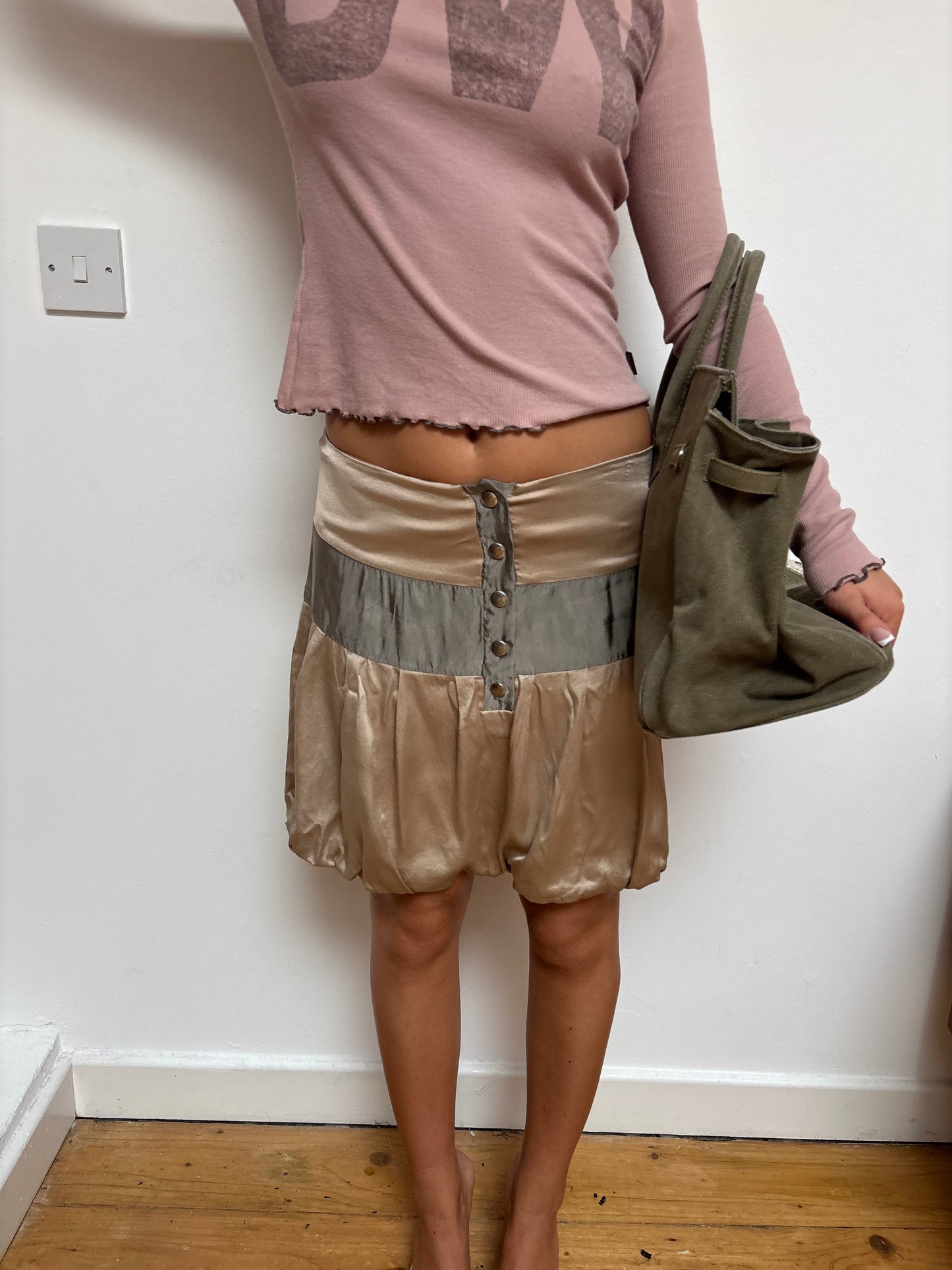 Vintage Gold/Khaki Bubble Skirt