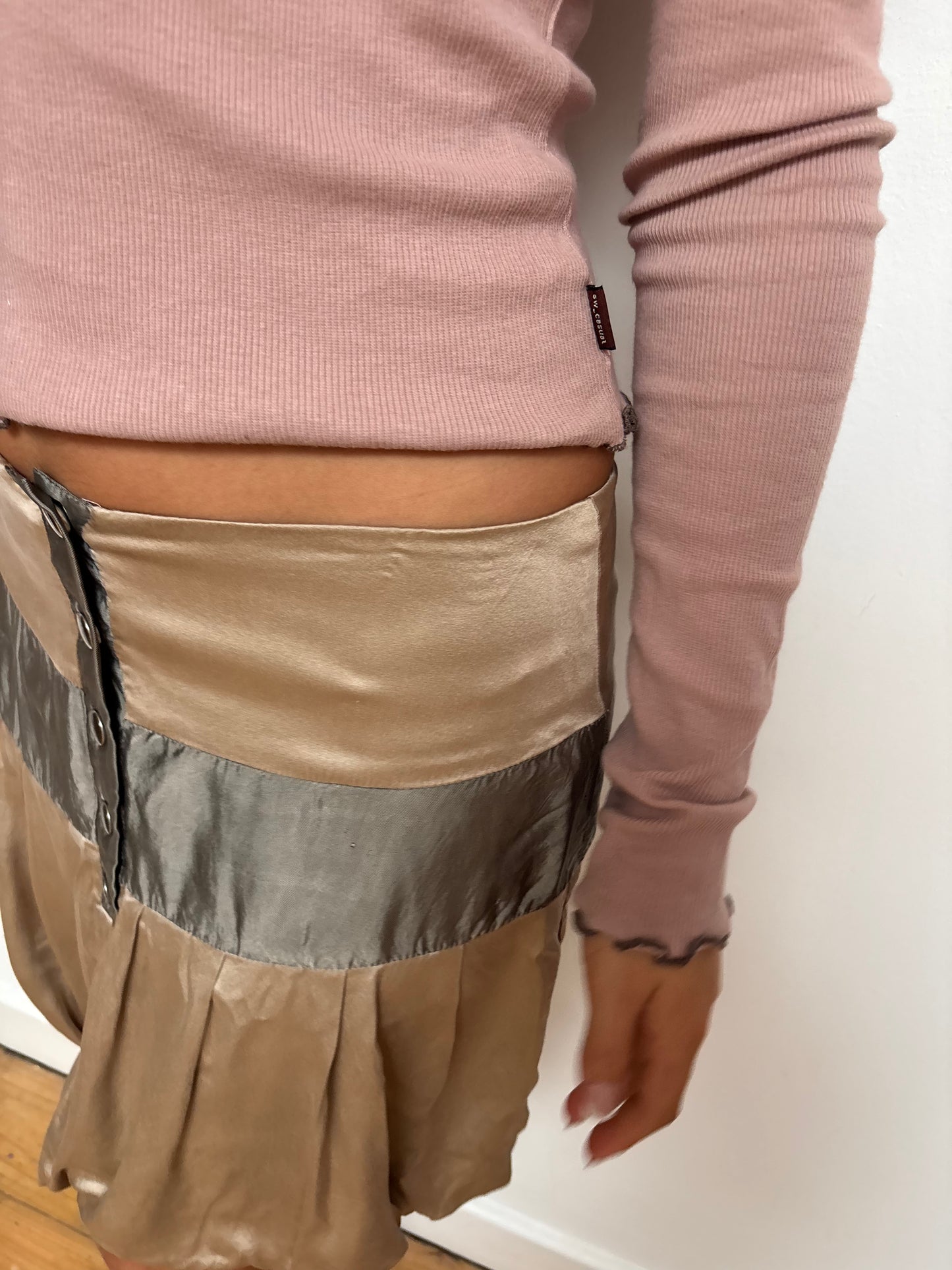 Vintage Gold/Khaki Bubble Skirt