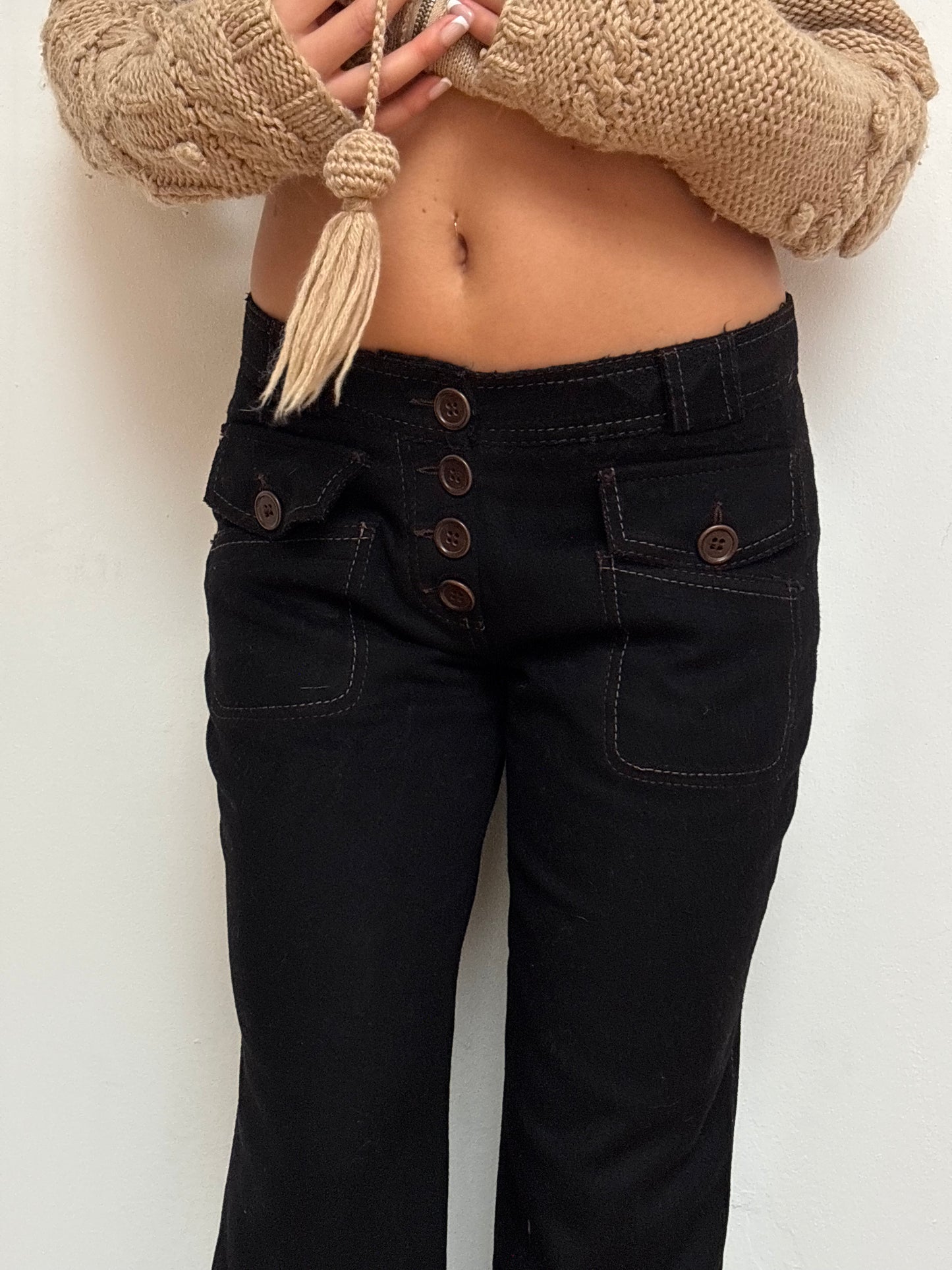 Karen Millen Black Wool Trousers