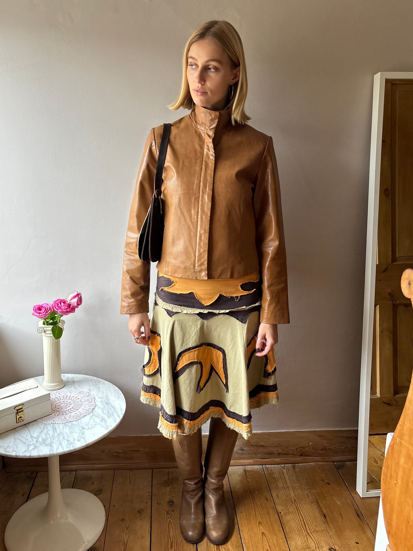 T.A.L.C Tan Leather Jacket