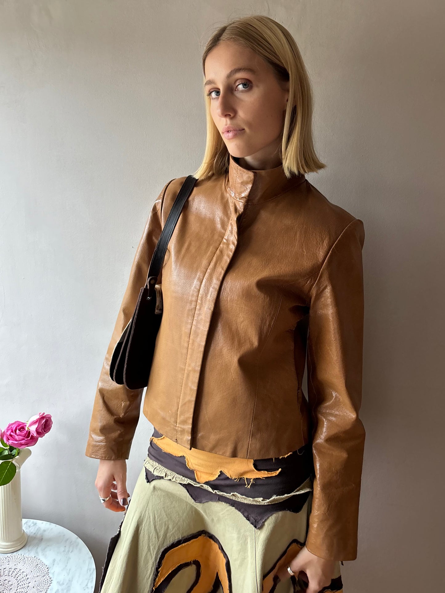 T.A.L.C Tan Leather Jacket