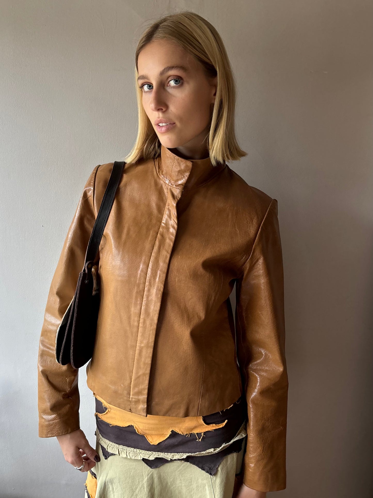 T.A.L.C Tan Leather Jacket