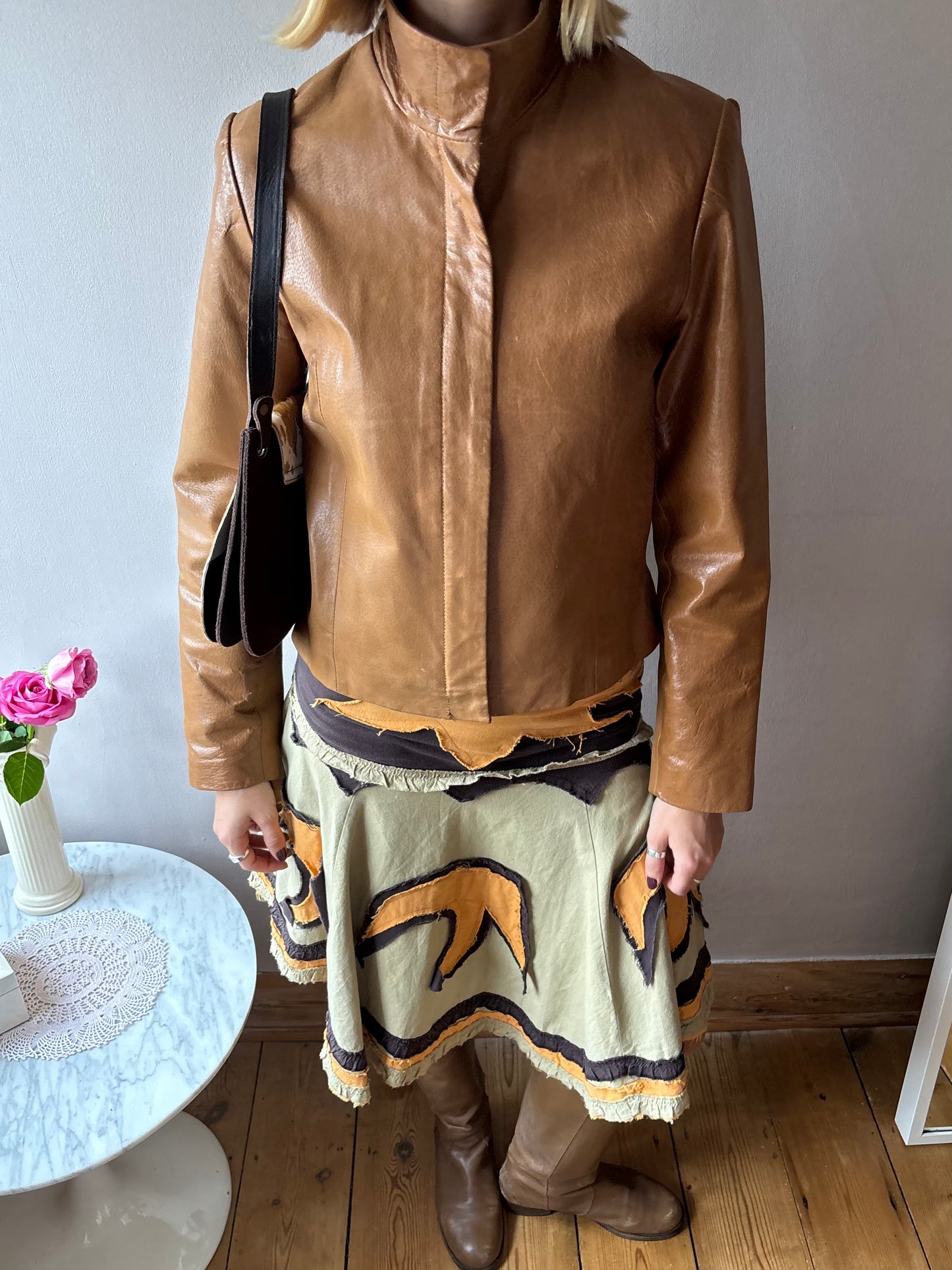 T.A.L.C Tan Leather Jacket