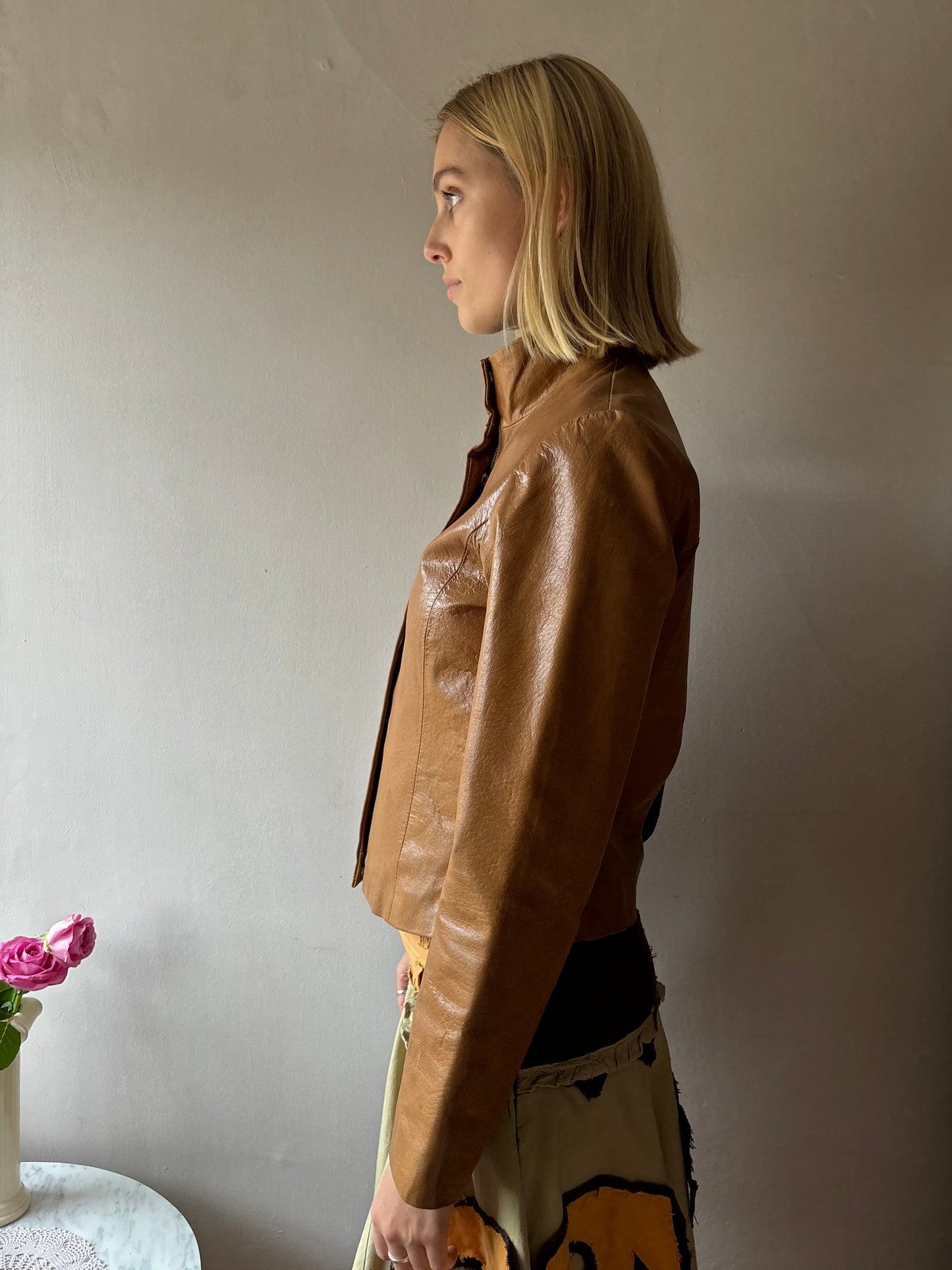 T.A.L.C Tan Leather Jacket