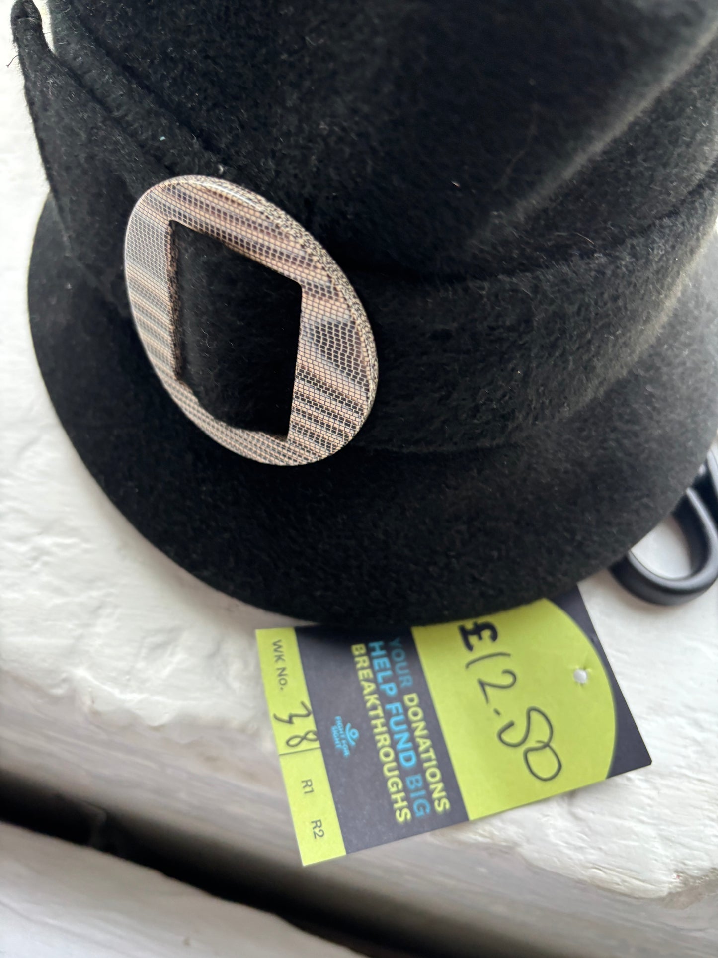 Vintage Black Wool Hat