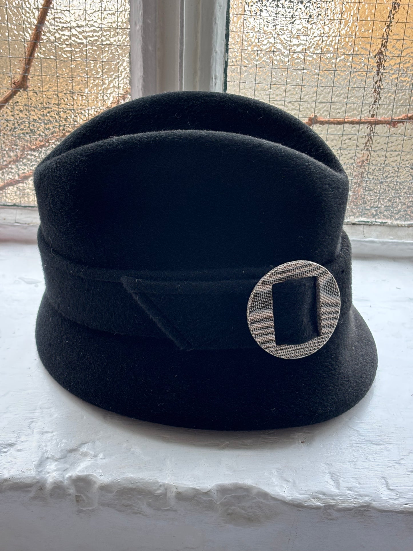 Vintage Black Wool Hat
