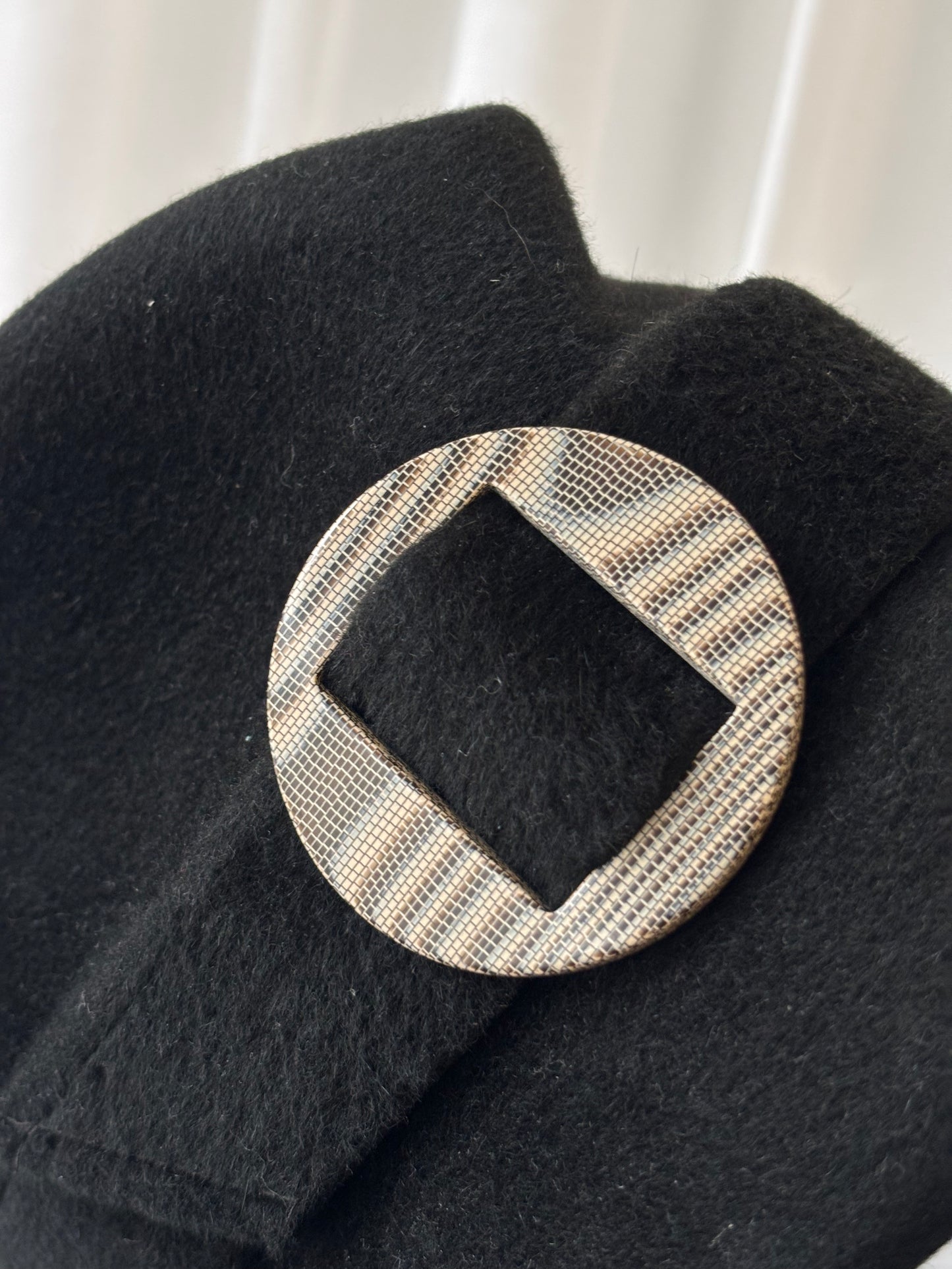 Vintage Black Wool Hat