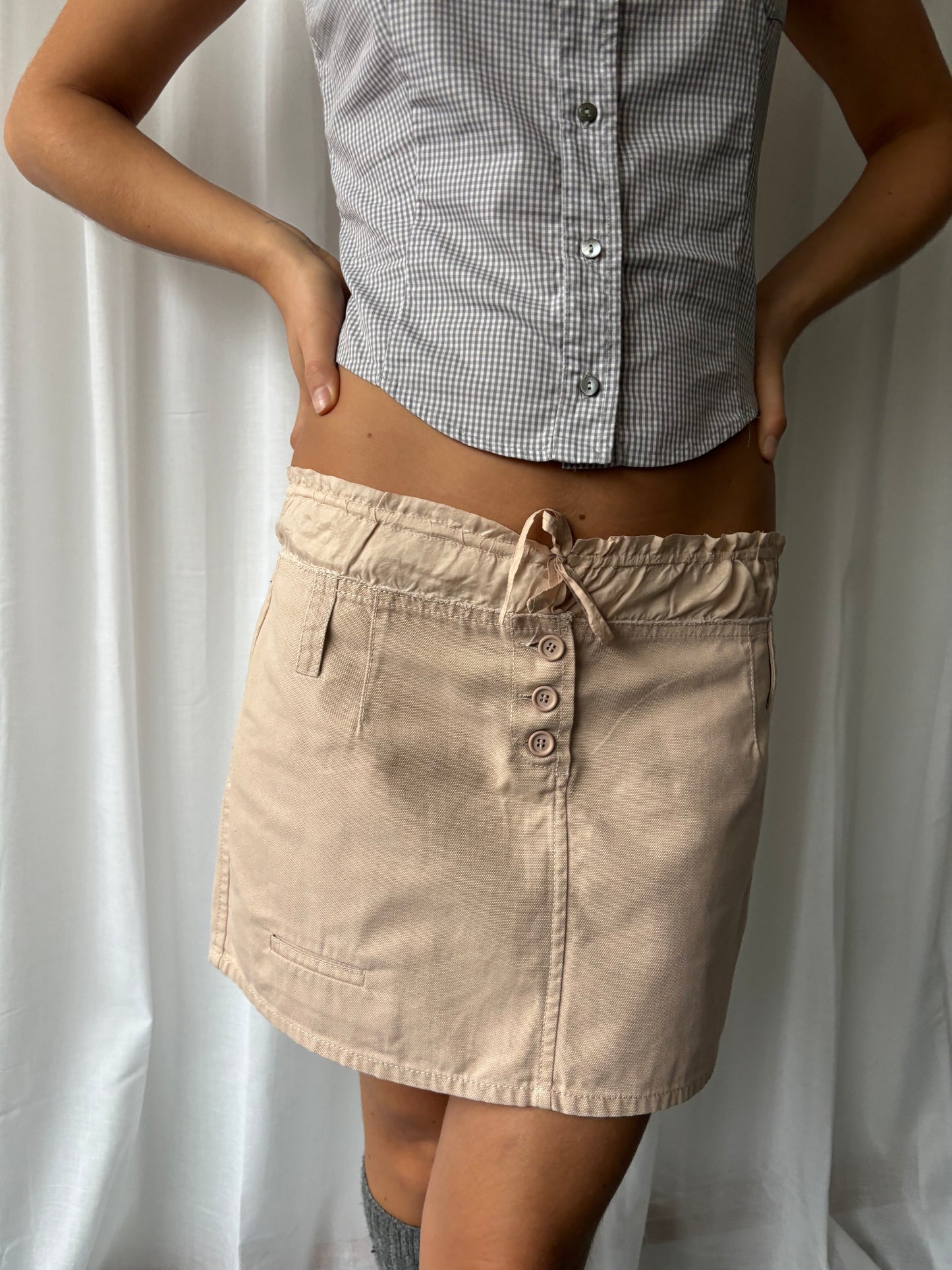 Miu Miu Nude Pink Skirt