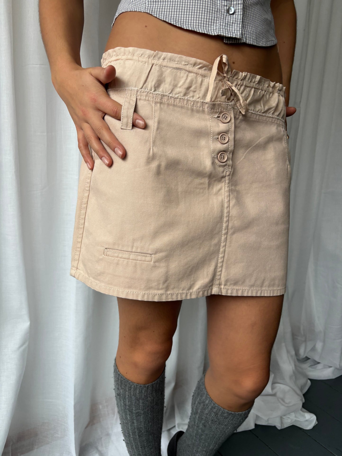 Miu Miu Nude Pink Skirt