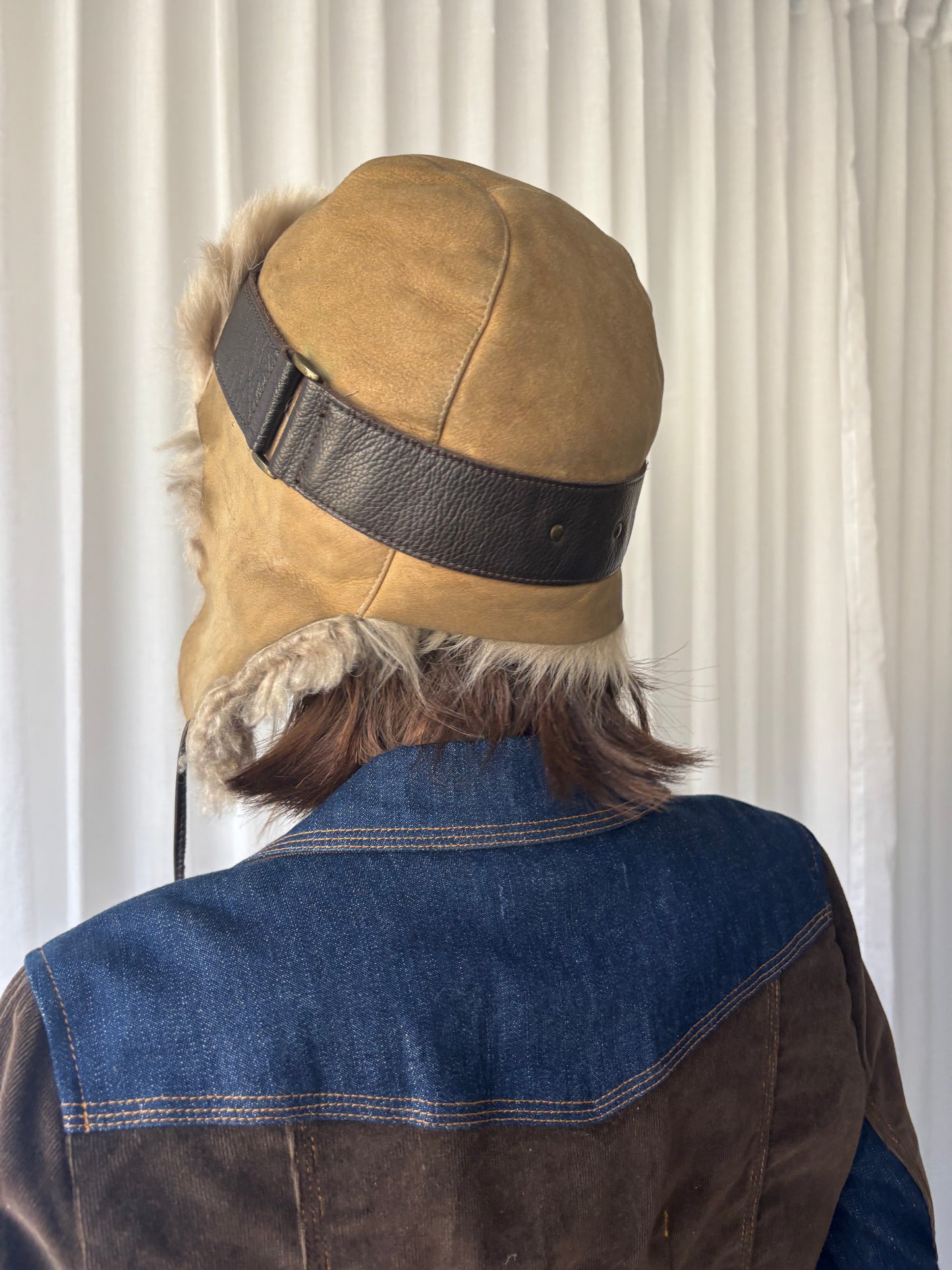Karl Donoghue Shearling Aviator Hat