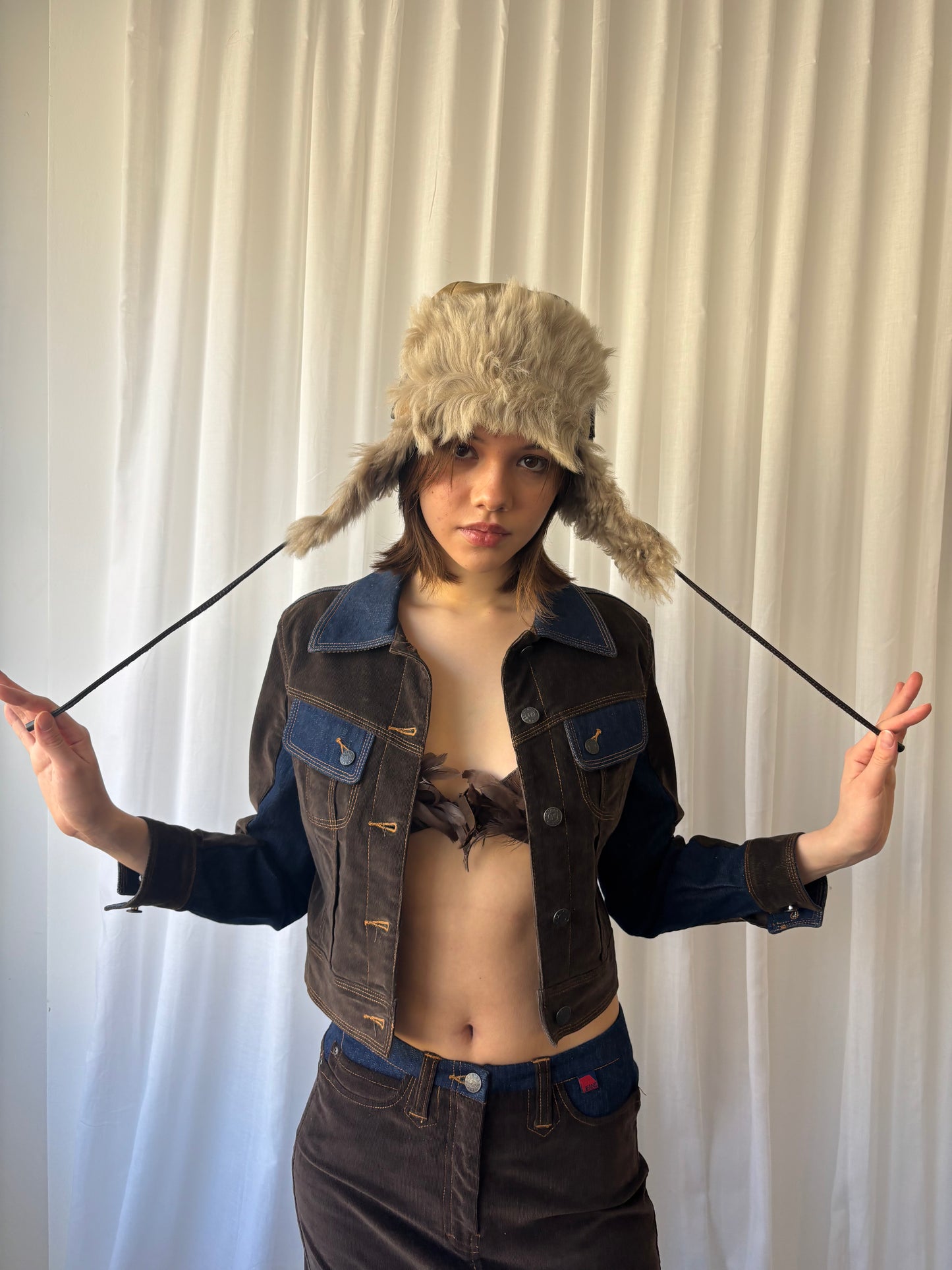 Karl Donoghue Shearling Aviator Hat