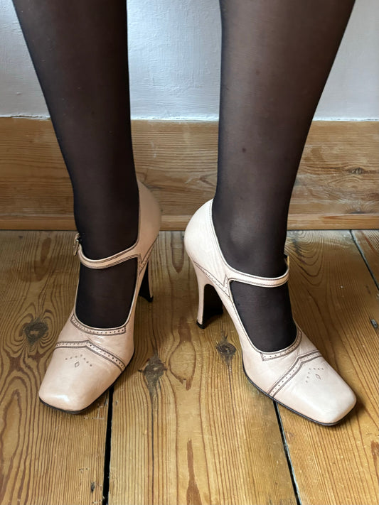 Prada Pale Pink Mary Jane Heels