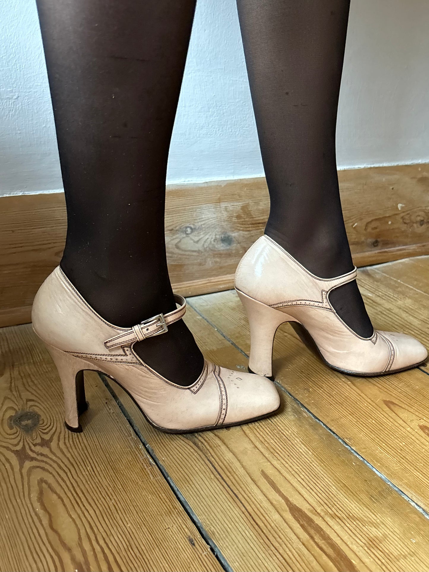 Prada Pale Pink Mary Jane Heels