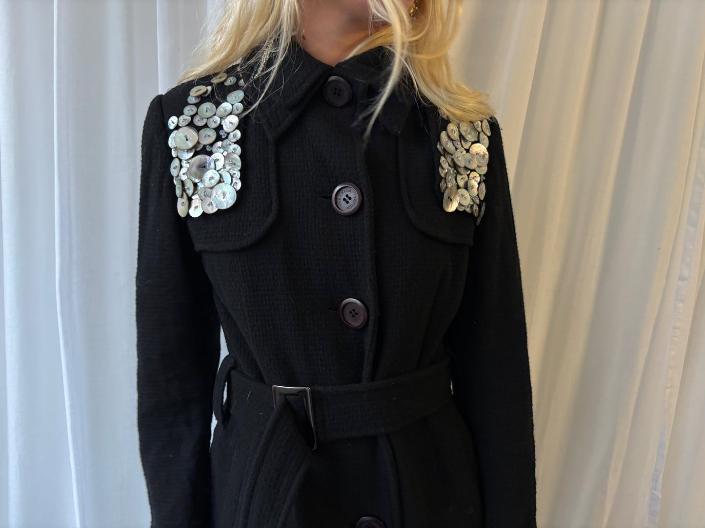 Didier Parakian Black Belted Jacket
