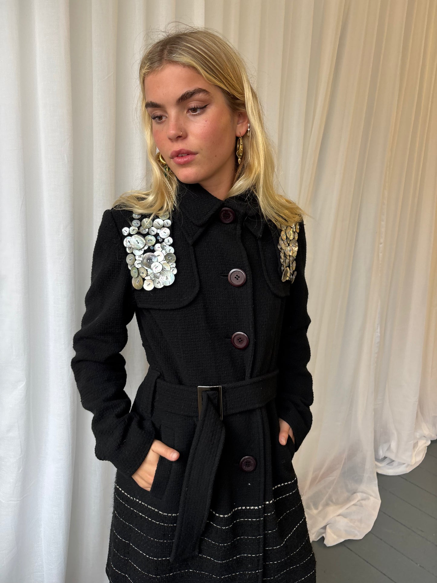 Didier Parakian Black Belted Jacket