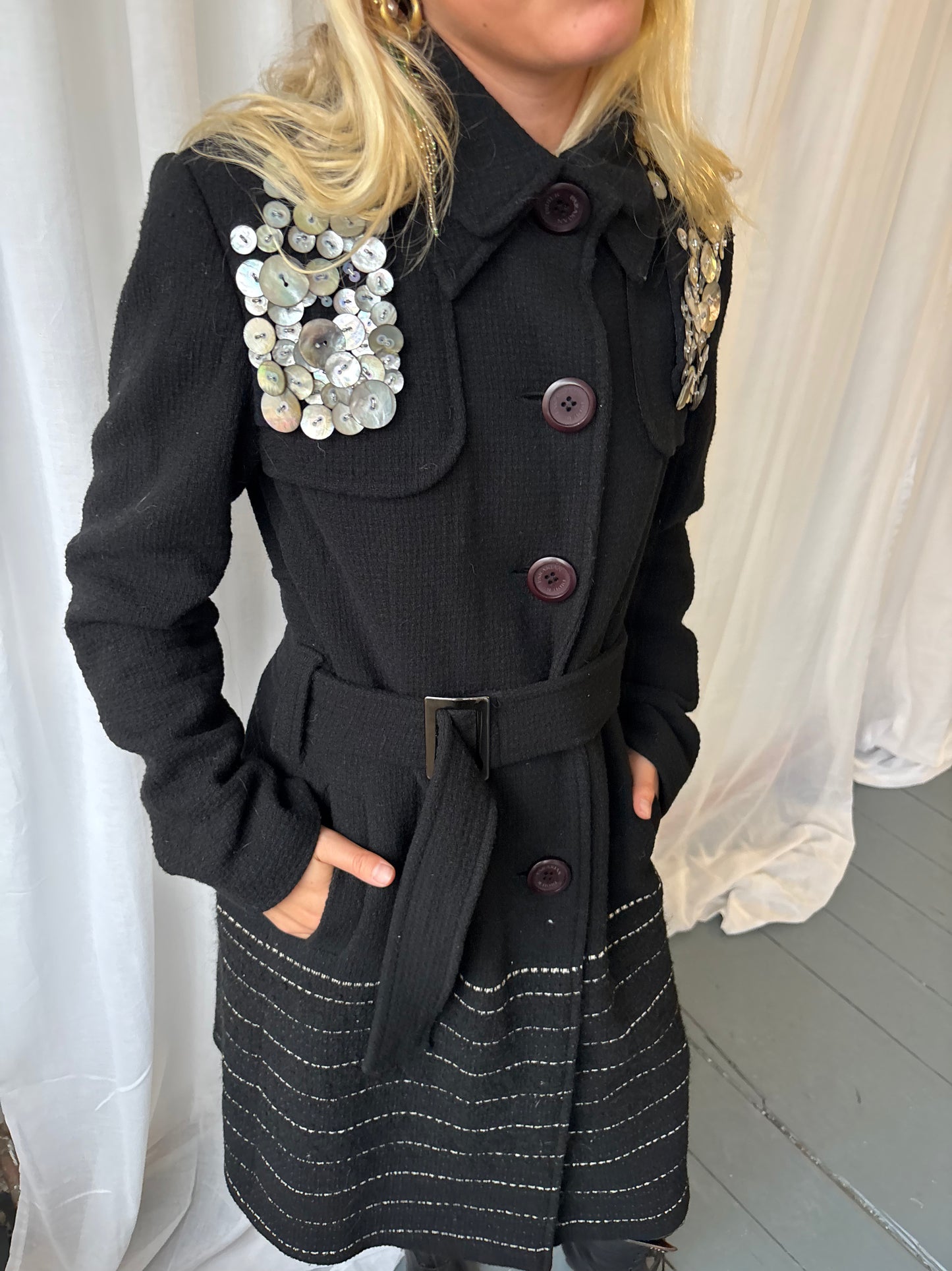 Didier Parakian Black Belted Jacket