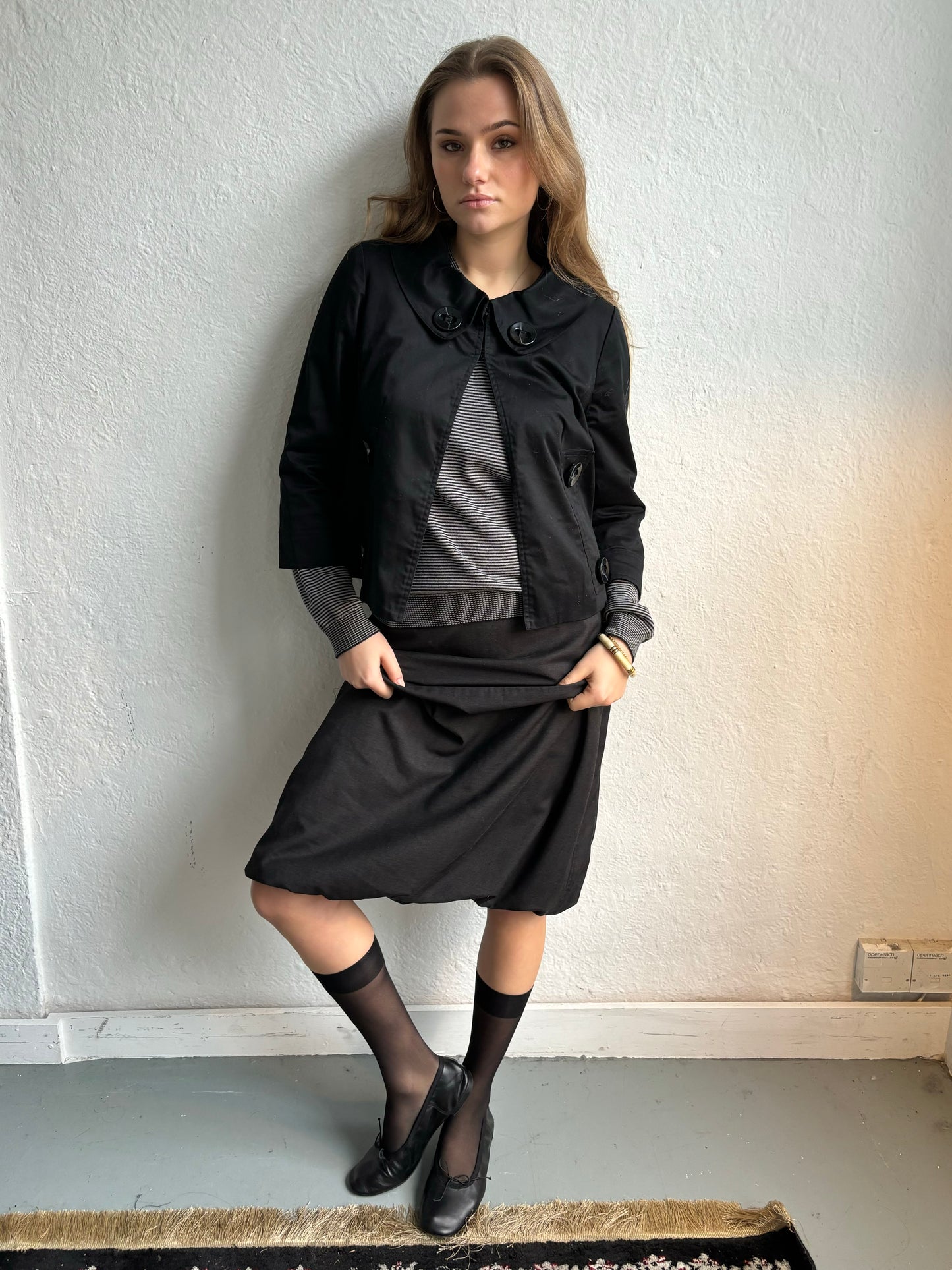 Bohemia Charcoal Balloon Skirt