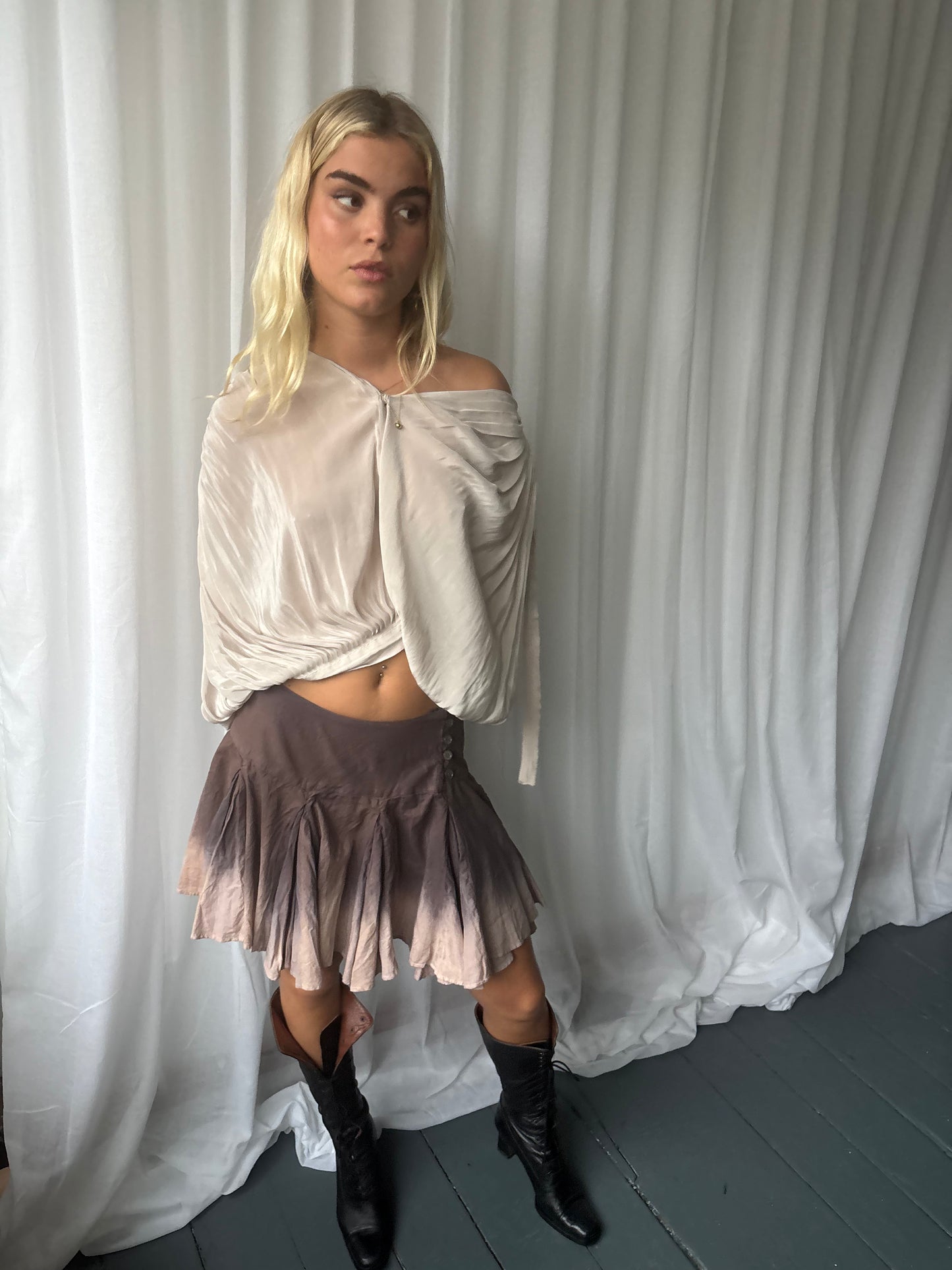 All Saints Tie Dye Skirt