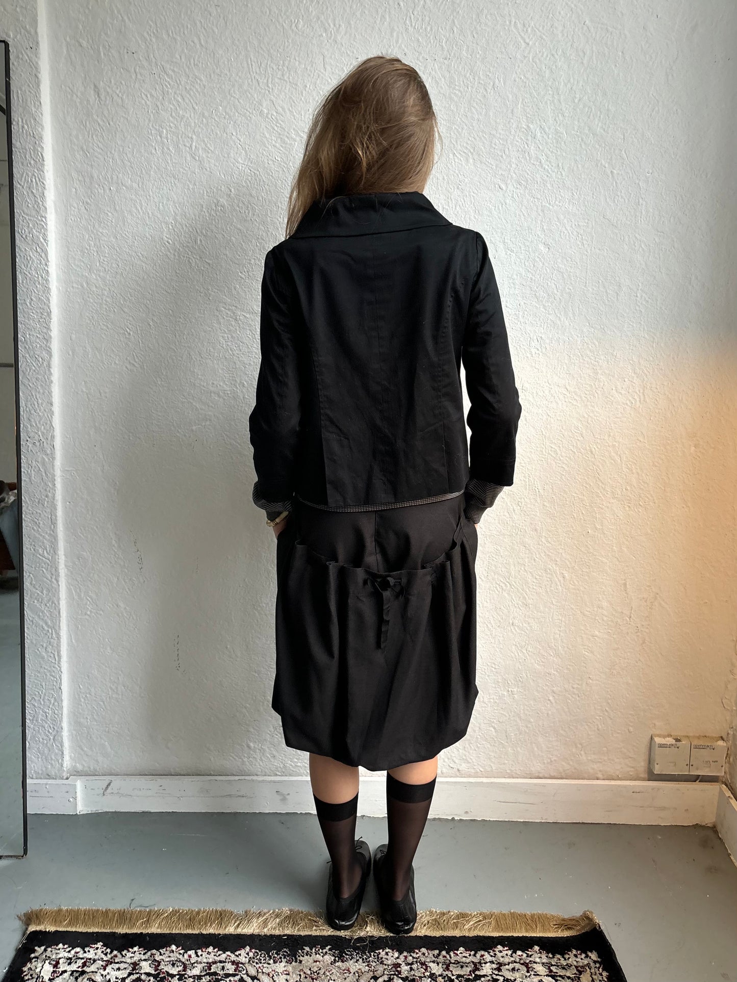 Sara Isabella Black Pea Coat