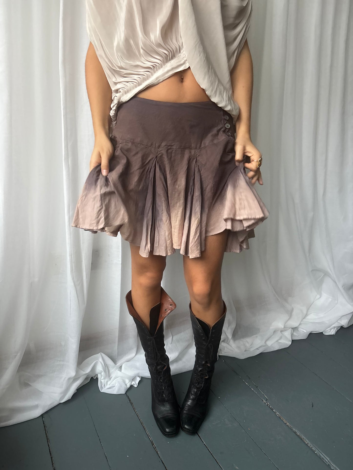 All Saints Tie Dye Skirt