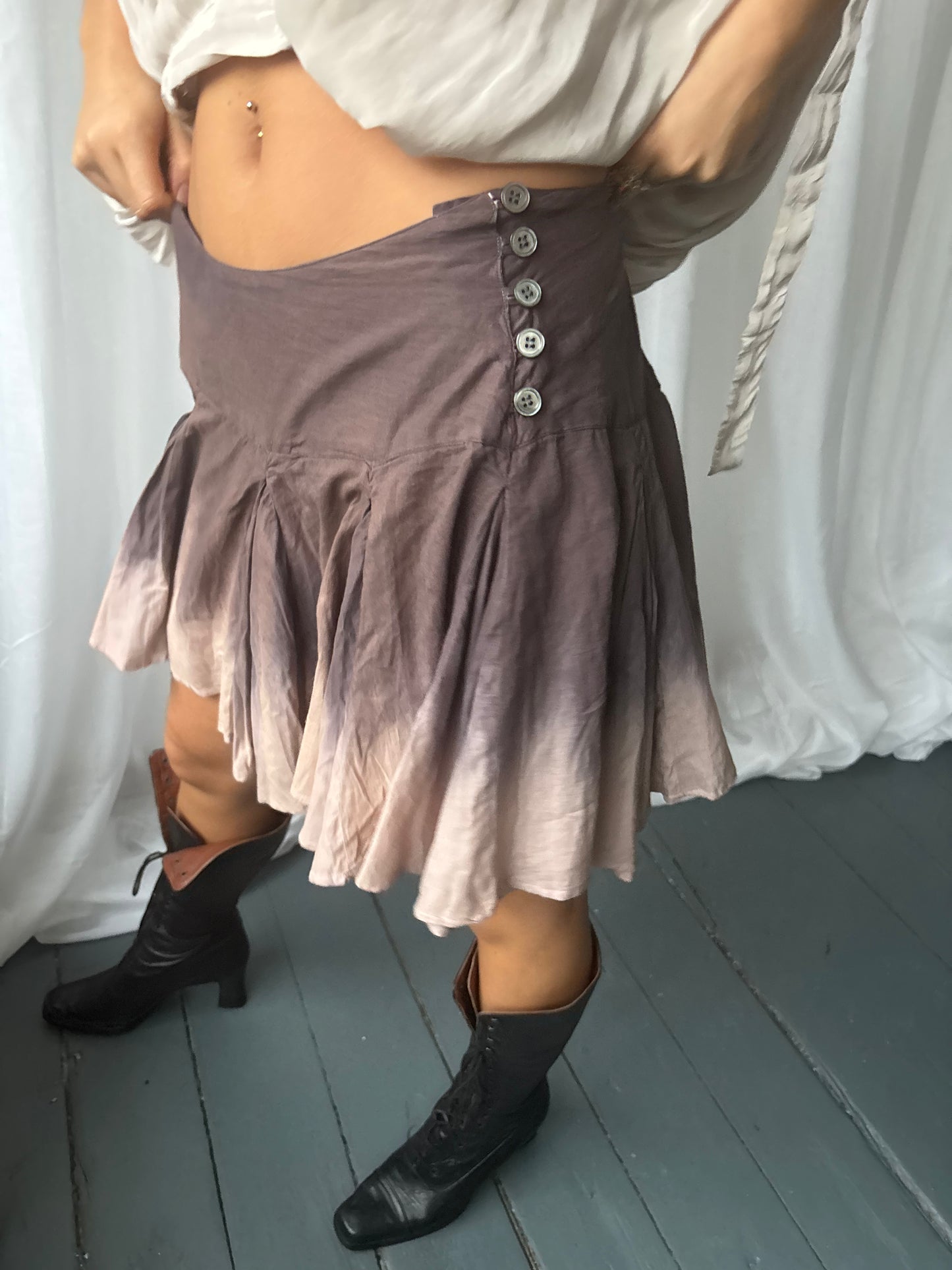 All Saints Tie Dye Skirt