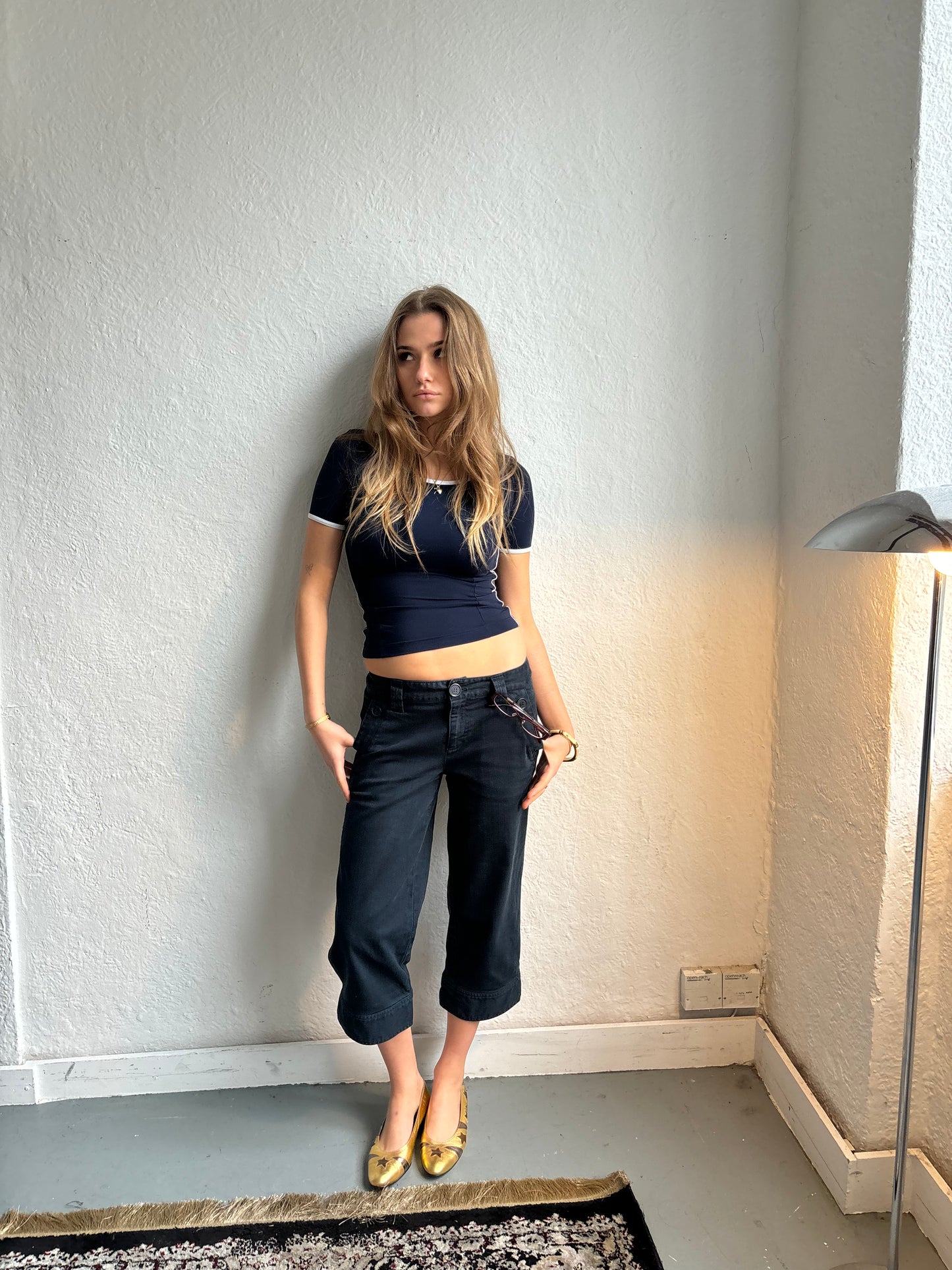 Marc Jacobs Dark Blue Capris