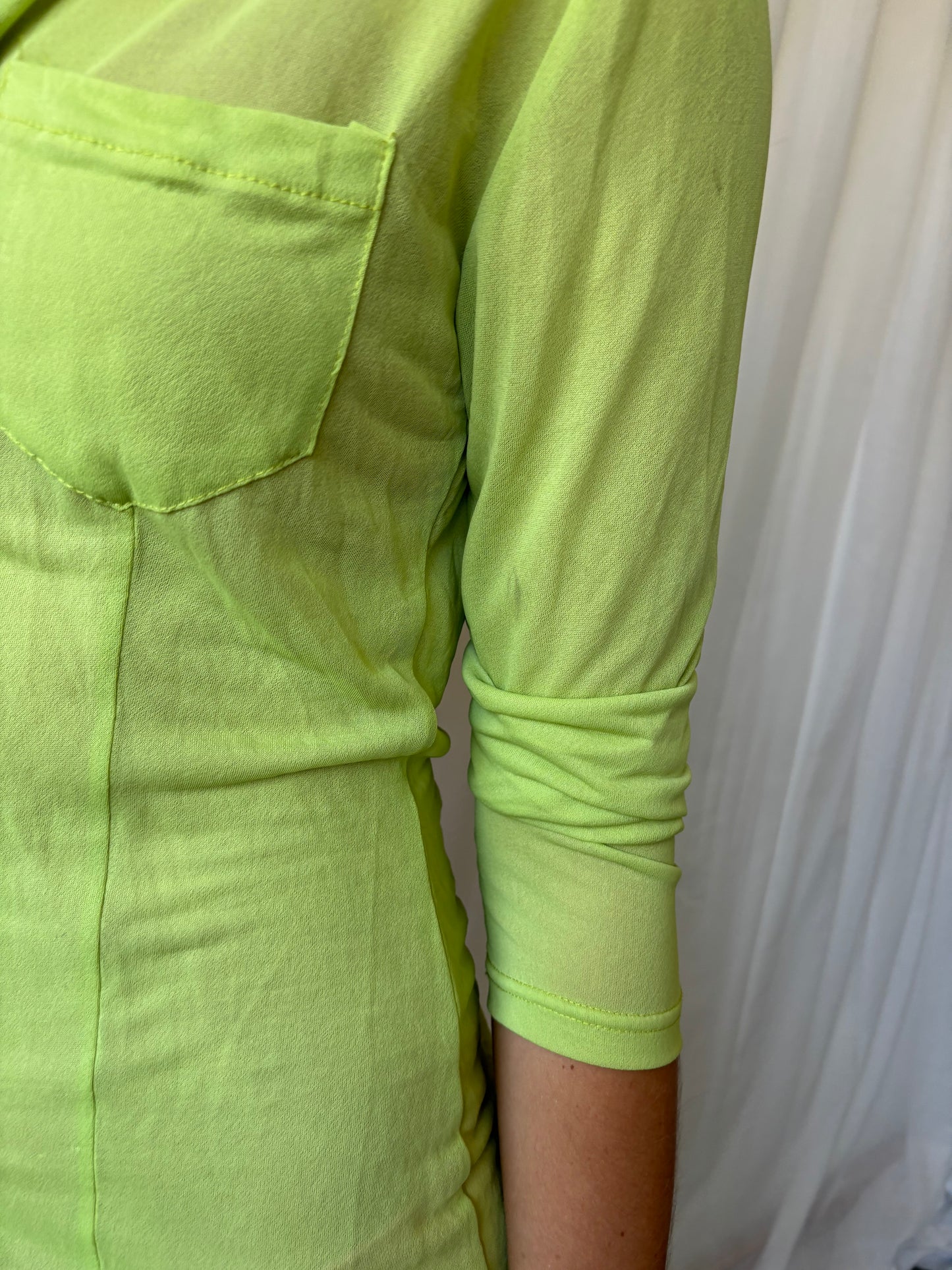 Morgan Green Mesh Shirt