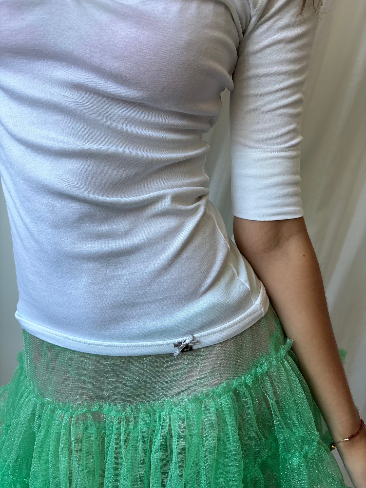 Marc Cain White 3/4 Sleeve Top