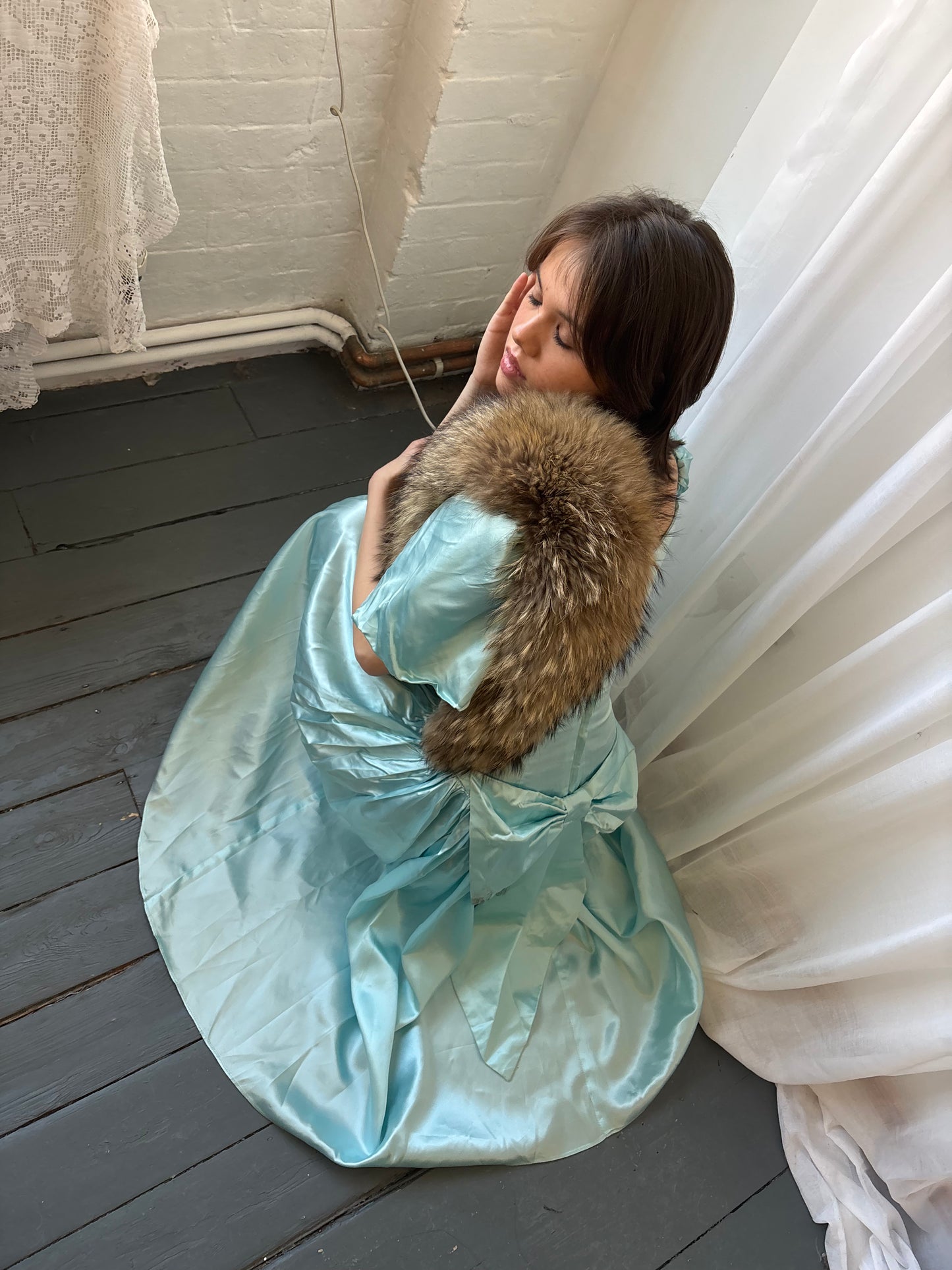 Vintage 1980s Blue Dress