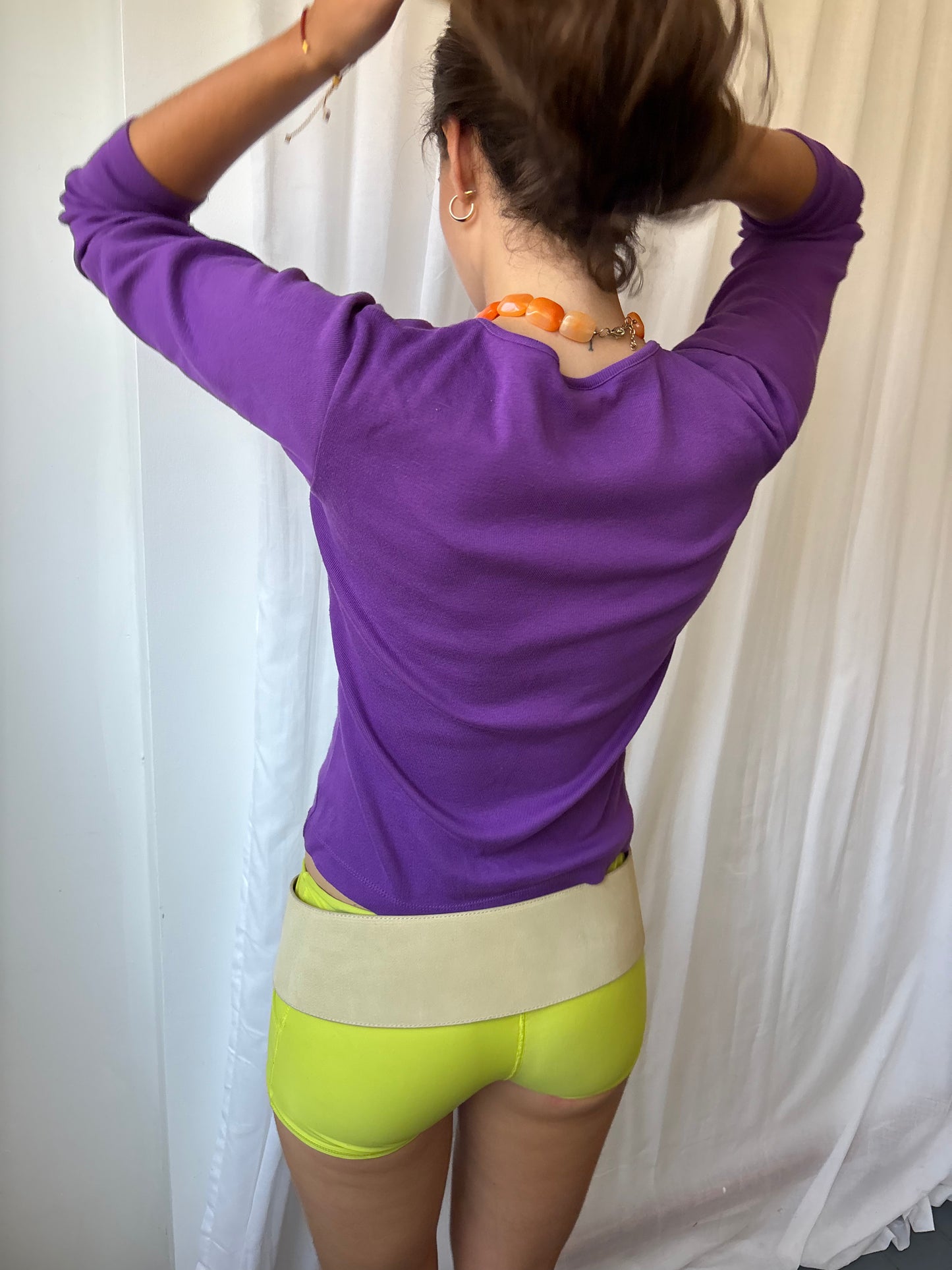 Joie De Vivre Purple Long Sleeve Top