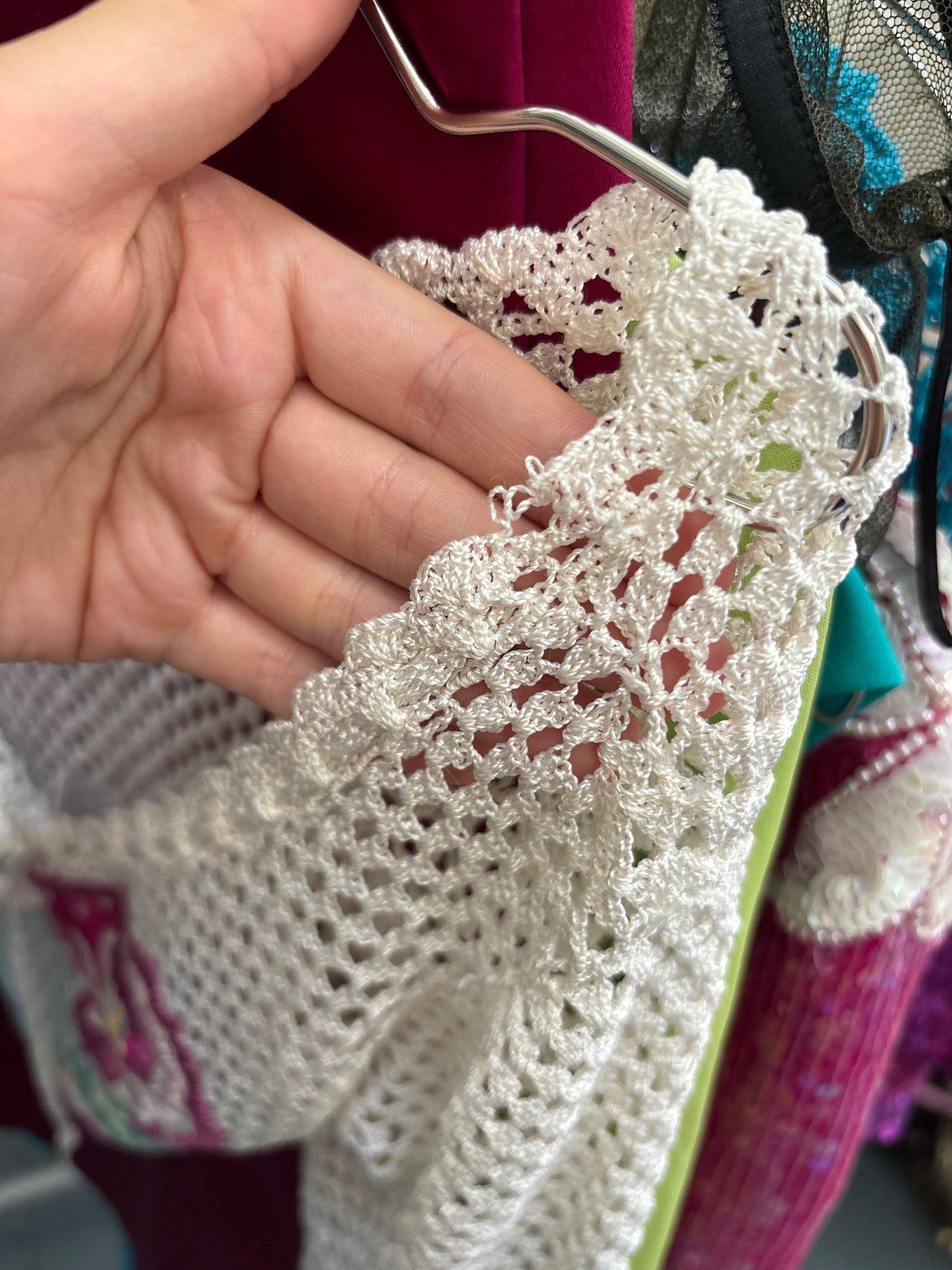 Kit White Crochet Embroidered Top