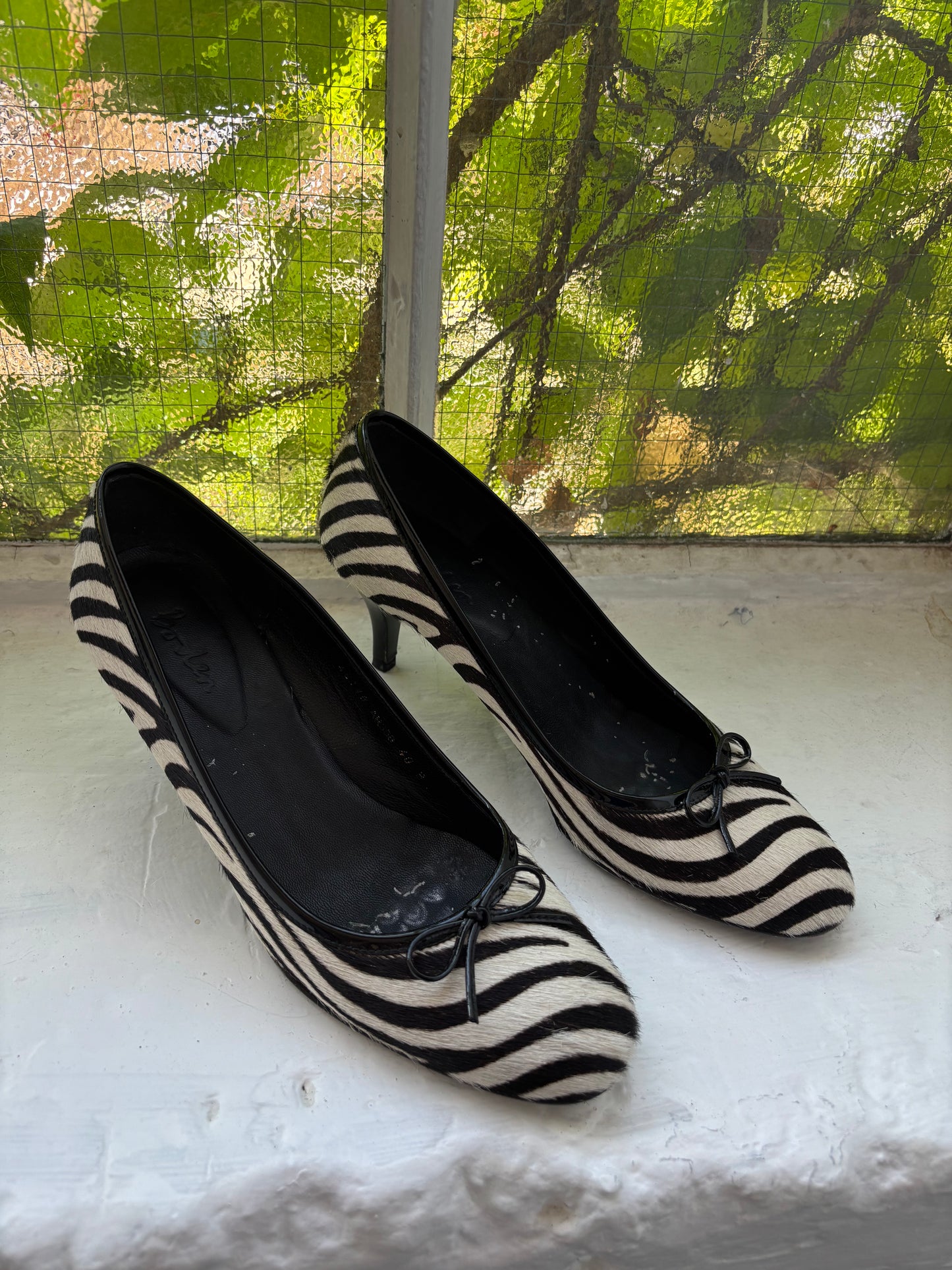 Boden Zebra Kitten Heels