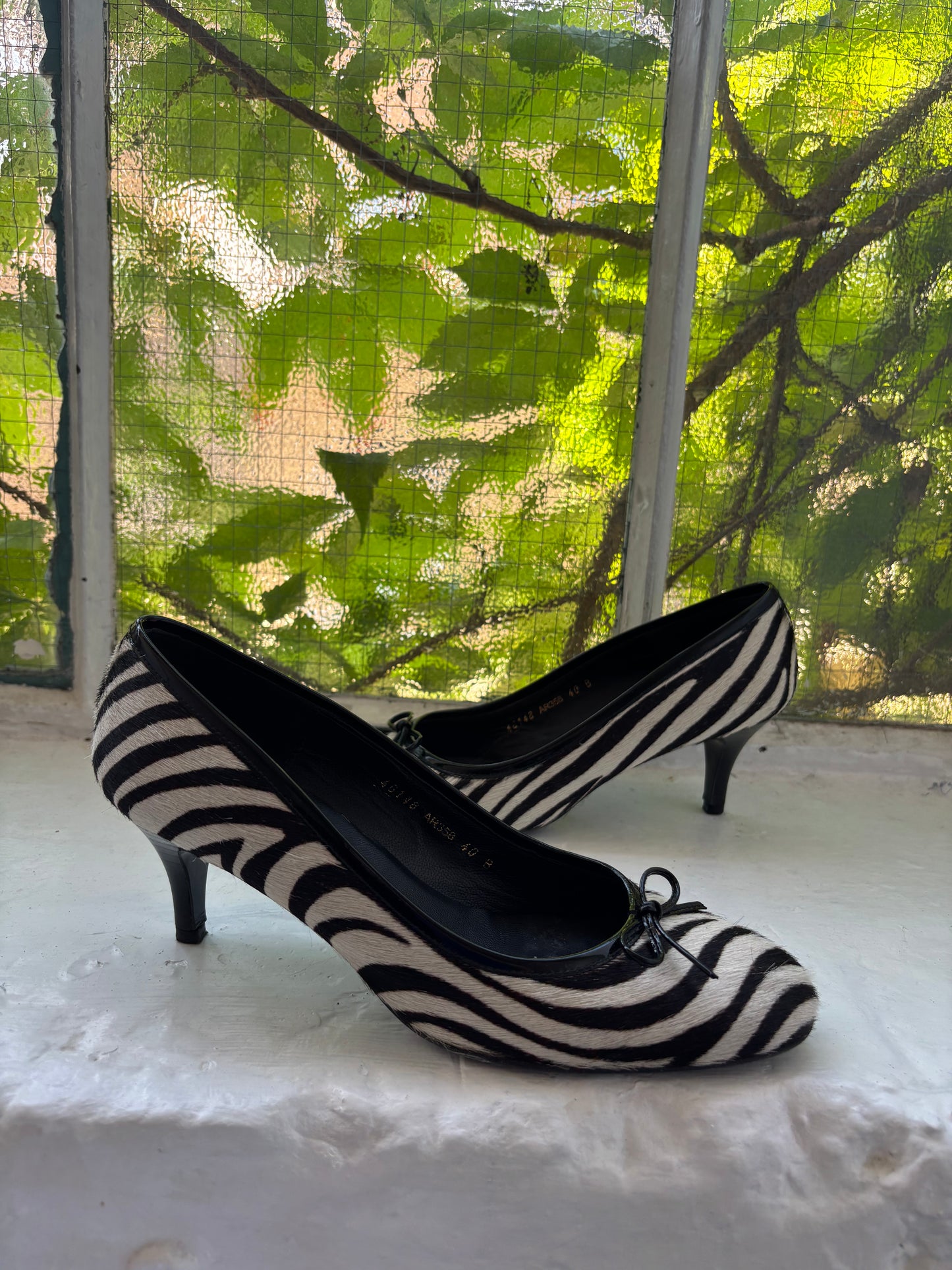 Boden Zebra Kitten Heels