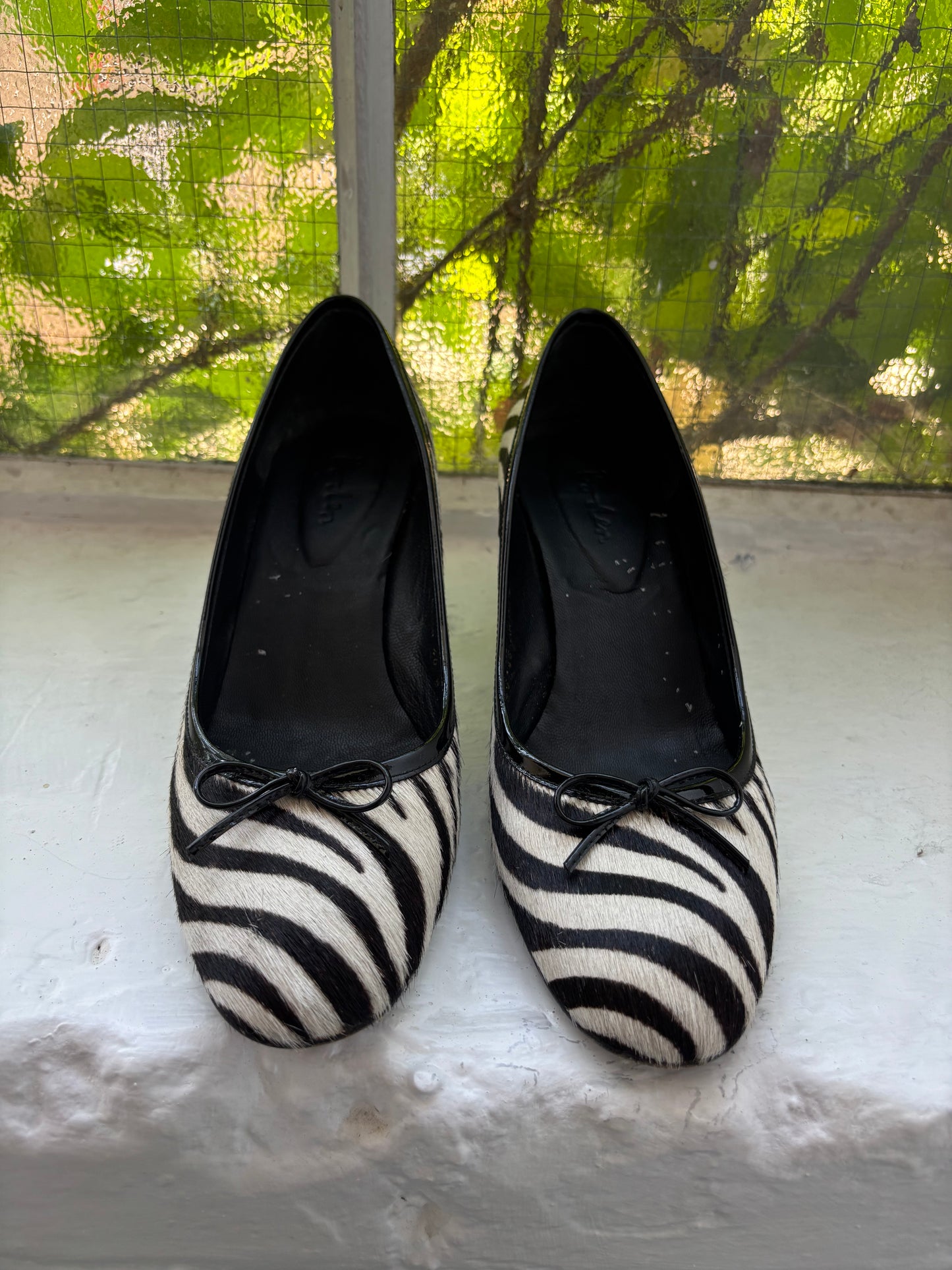 Boden Zebra Kitten Heels