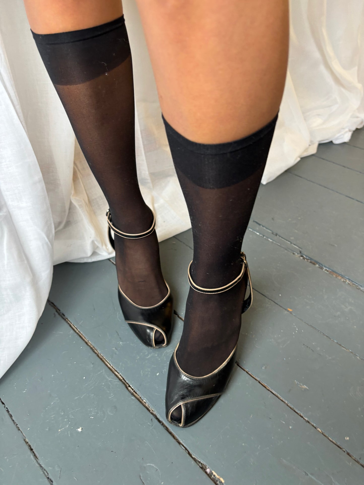 Miu Miu Black Leather Heels