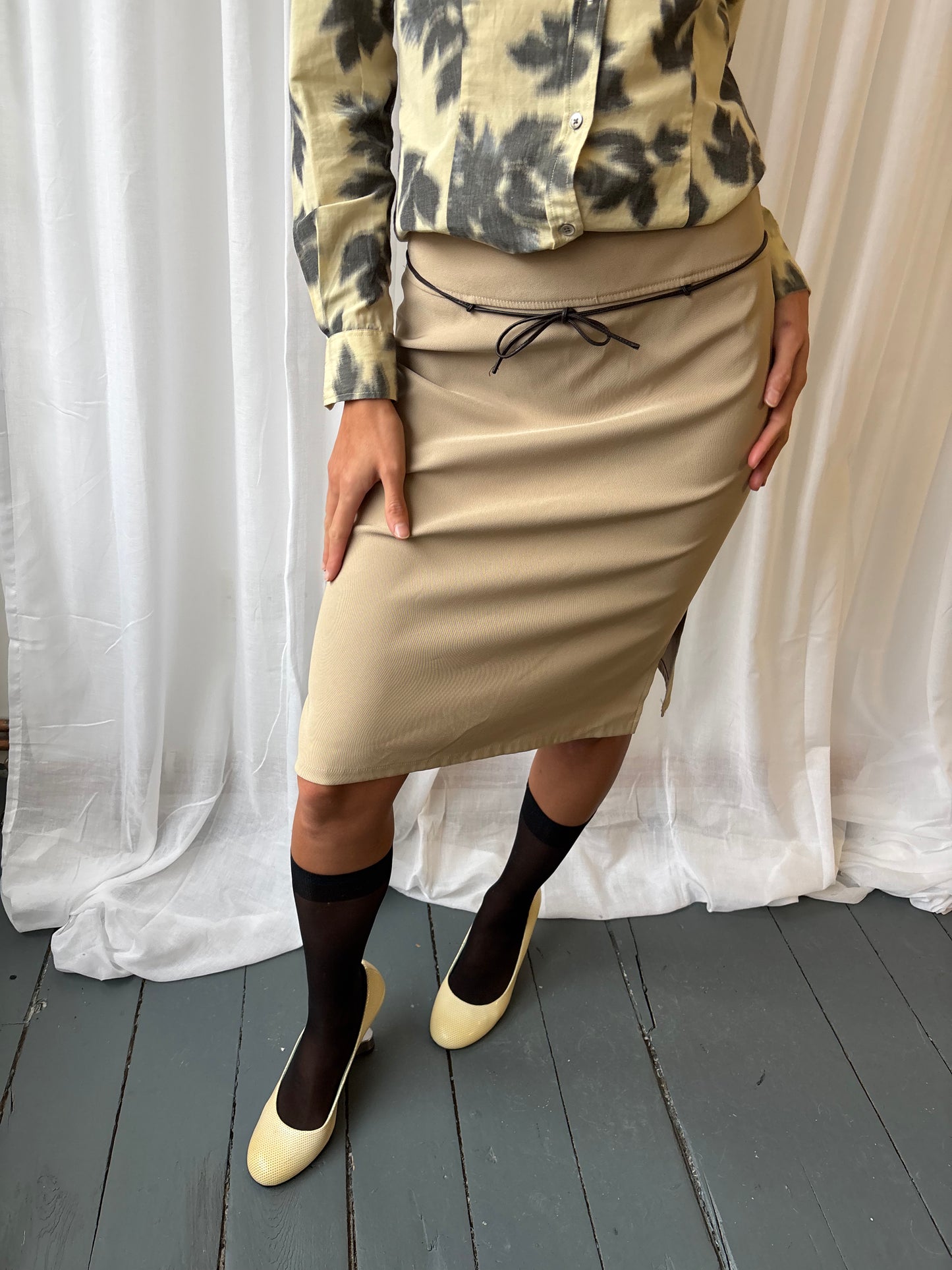 Vintage Orsay Beige Skirt
